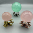 Horse Metal Crystal Sphere Holder Ball Stand Decoration