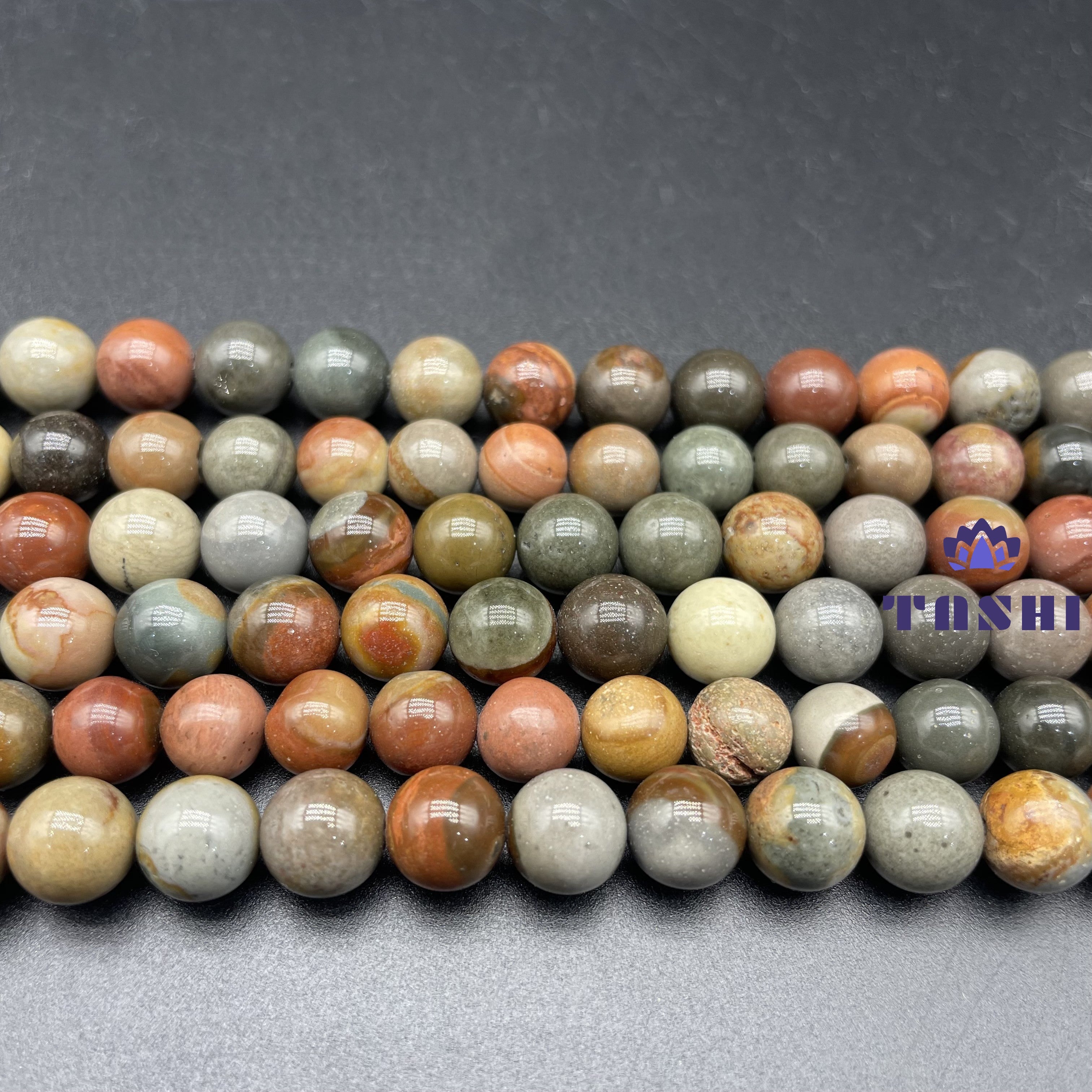 Polychrome Beads Strands Loose Beads Jewelry DIY Bracelets