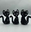 Black Cat Crystal Sphere Holder Ball Stand Decoration