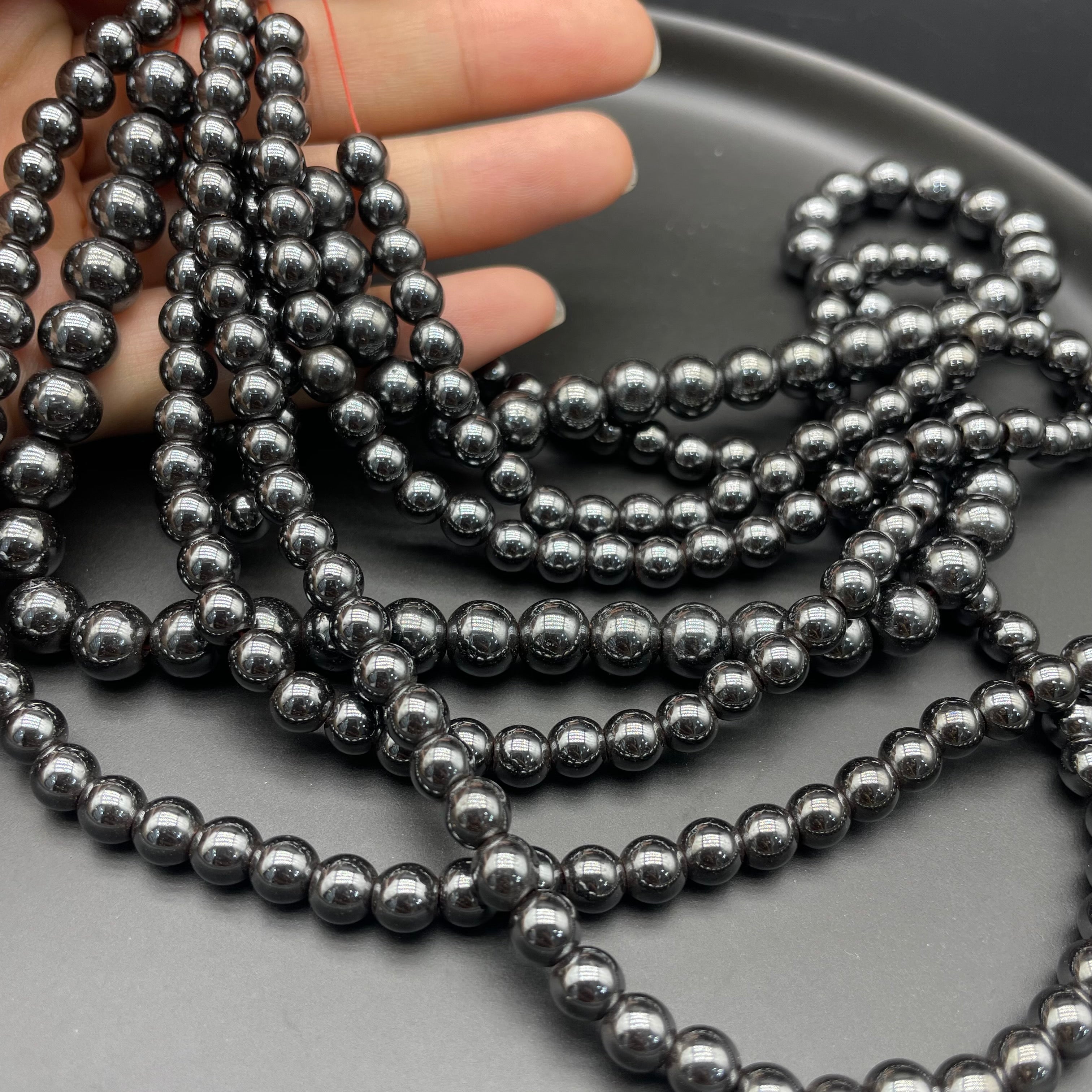 Hematite Beads Strands Loose Beads Jewelry DIY Bracelets