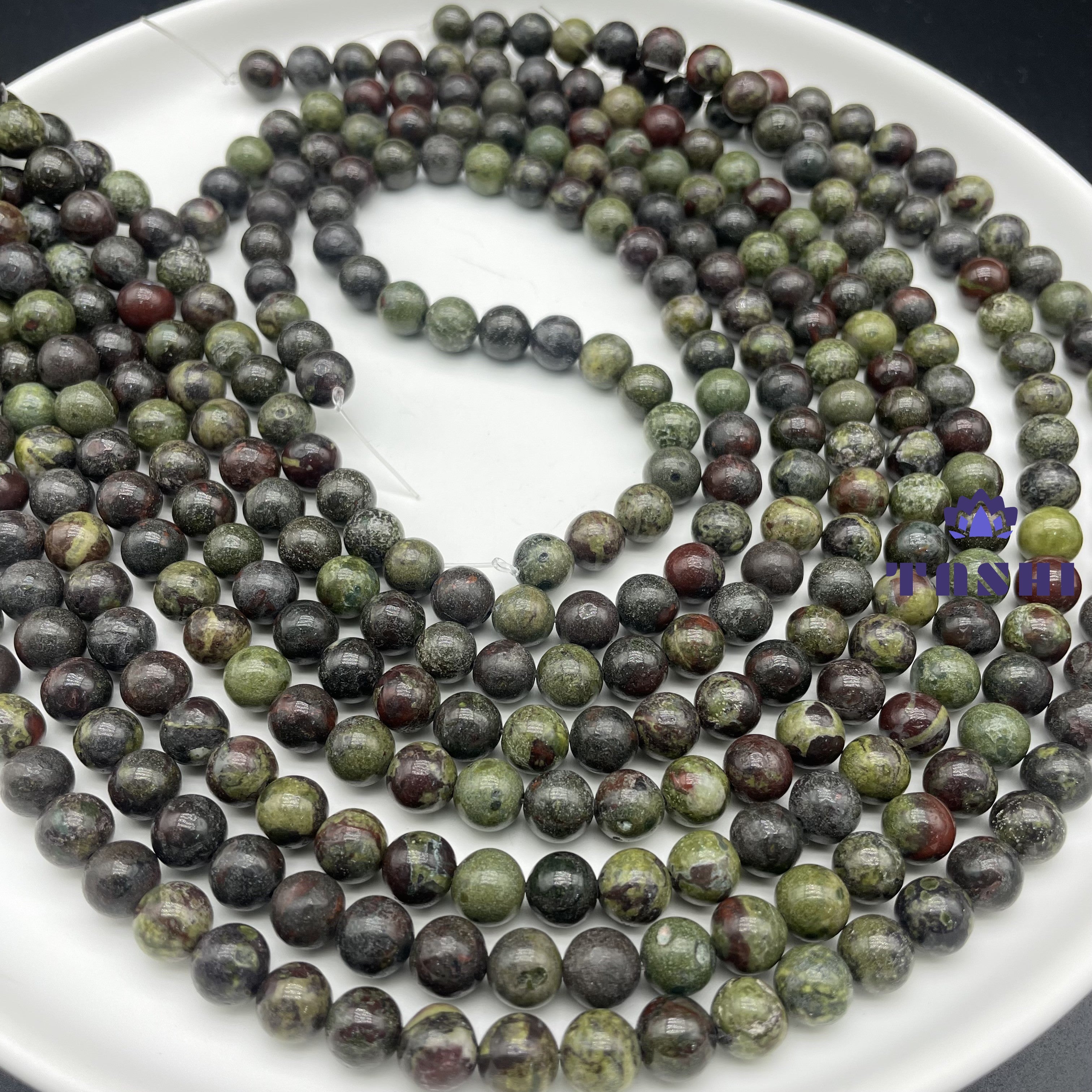 Dragon Blood Stone Beads Strands Loose Beads Jewelry DIY Bracelets