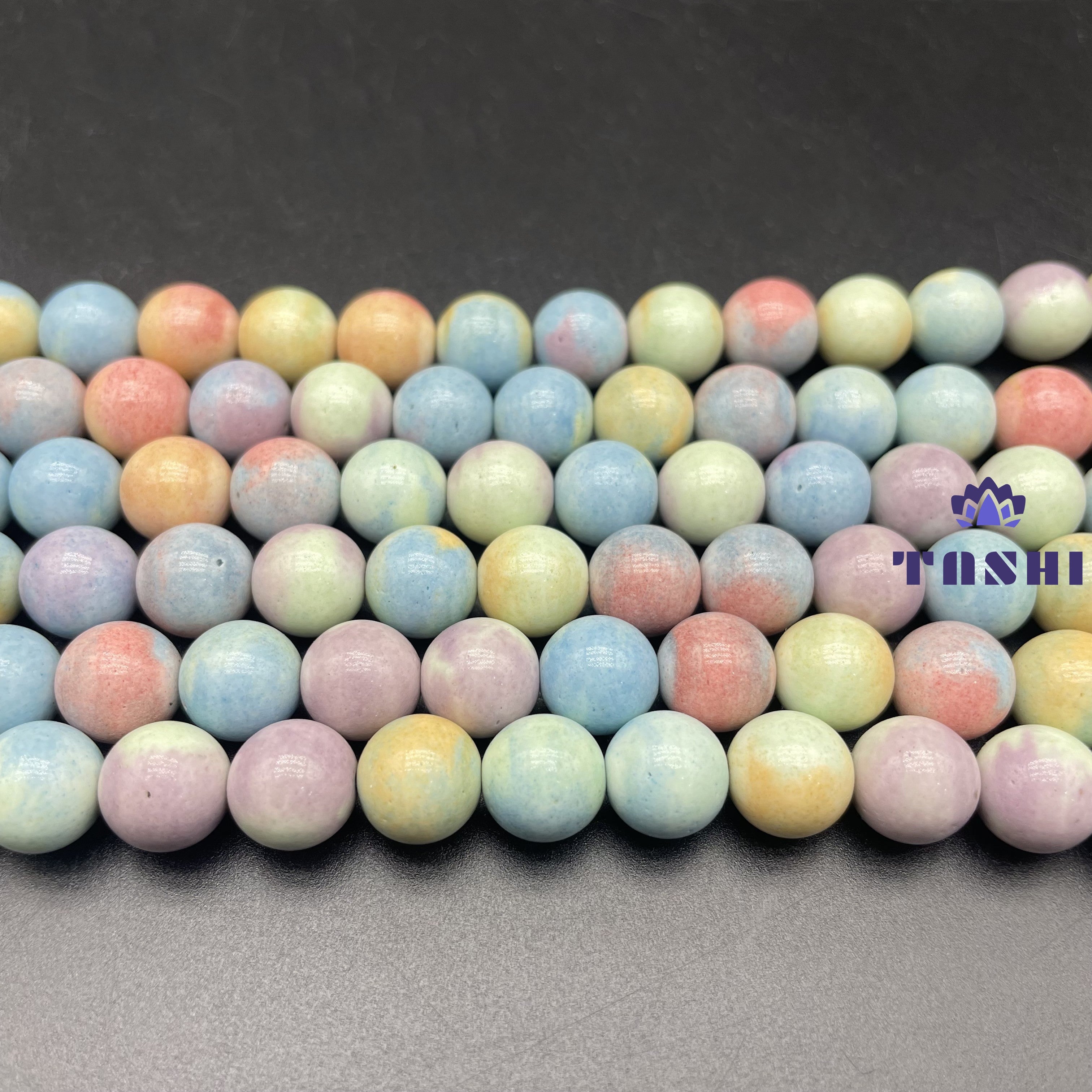 Pastel Stone Beads Strands Loose Beads Jewelry DIY Bracelets