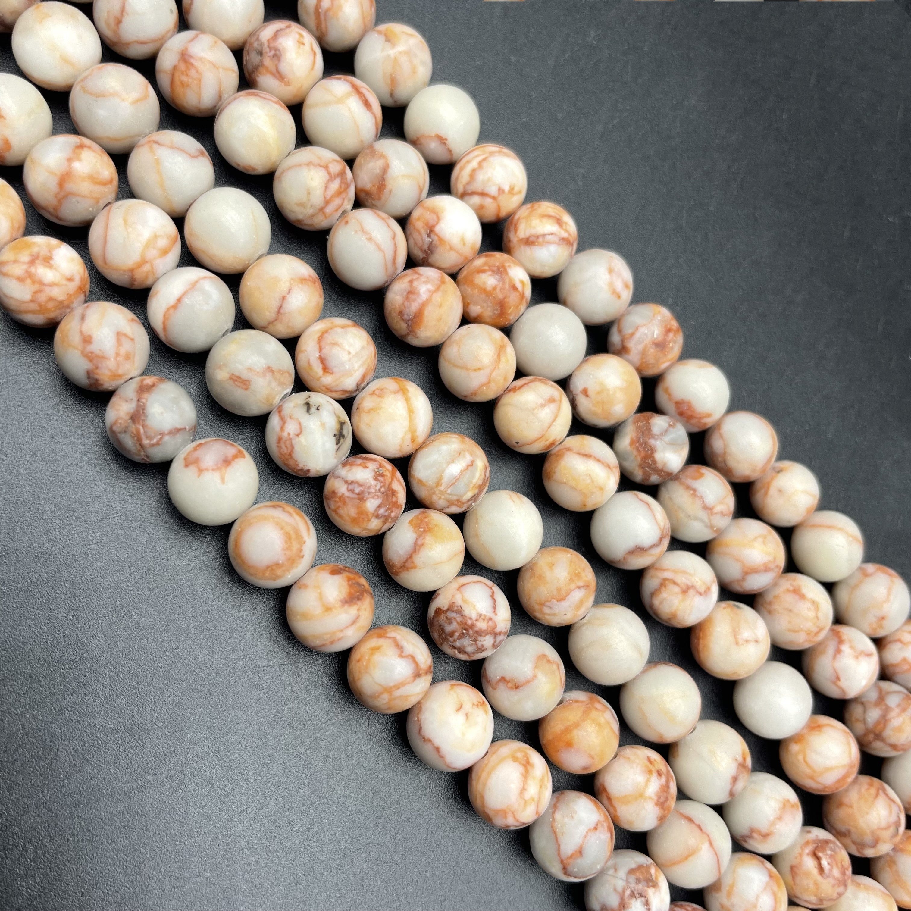 Red Vein Jasper Beads Strands Loose Beads Jewelry DIY Bracelets