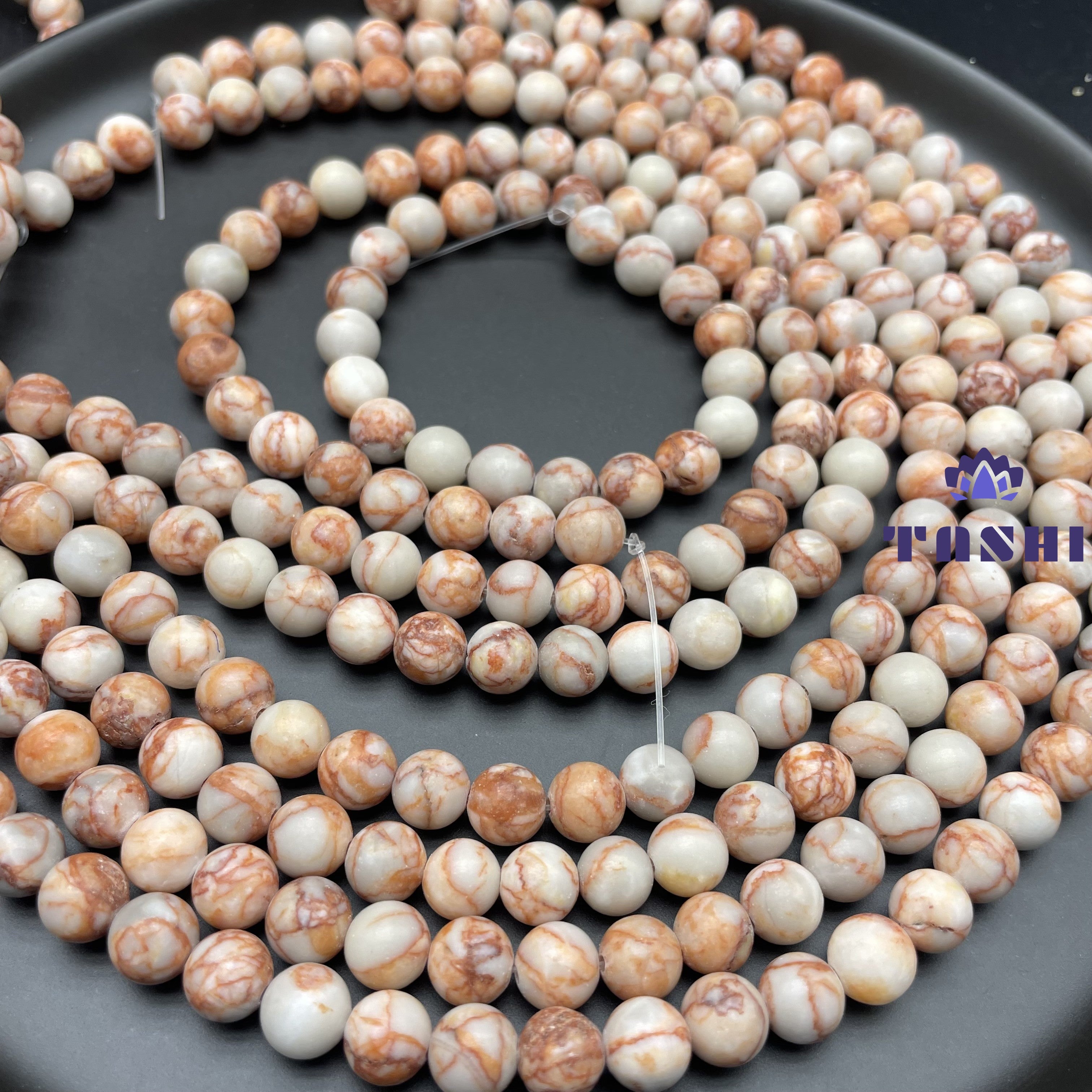 Red Vein Jasper Beads Strands Loose Beads Jewelry DIY Bracelets