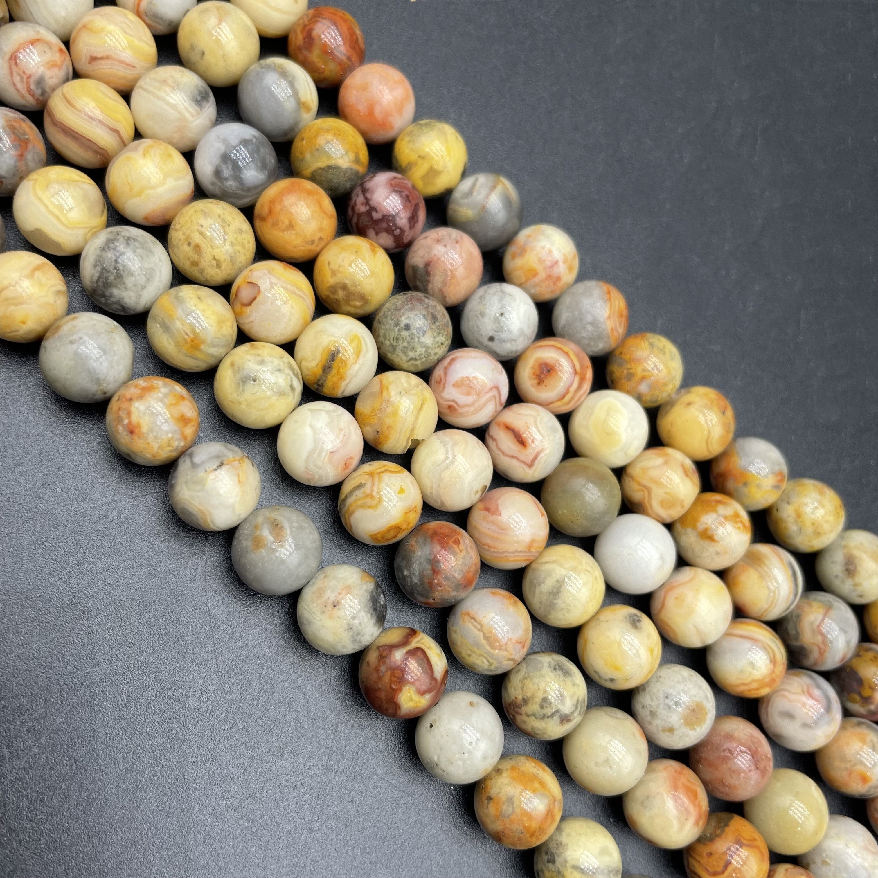 Crazy Agate Beads Strands Loose Beads Jewelry DIY Bracelets