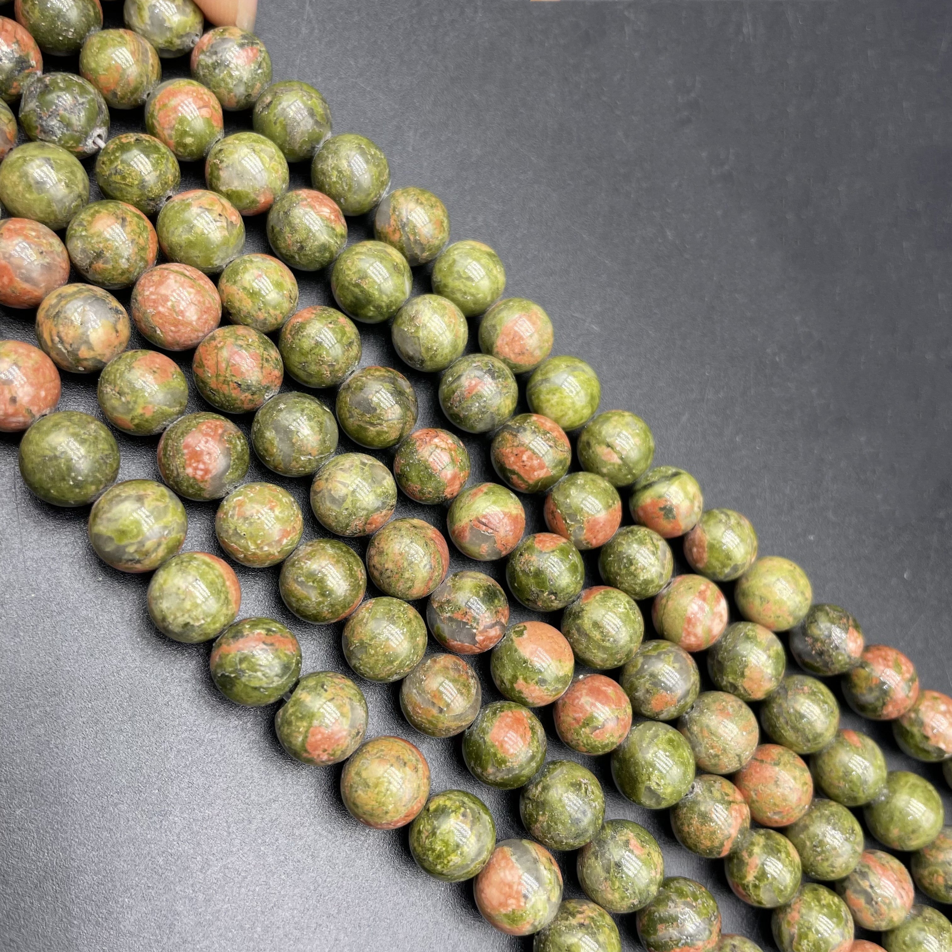 Unakite Beads Strands Loose Beads Jewelry DIY Bracelets