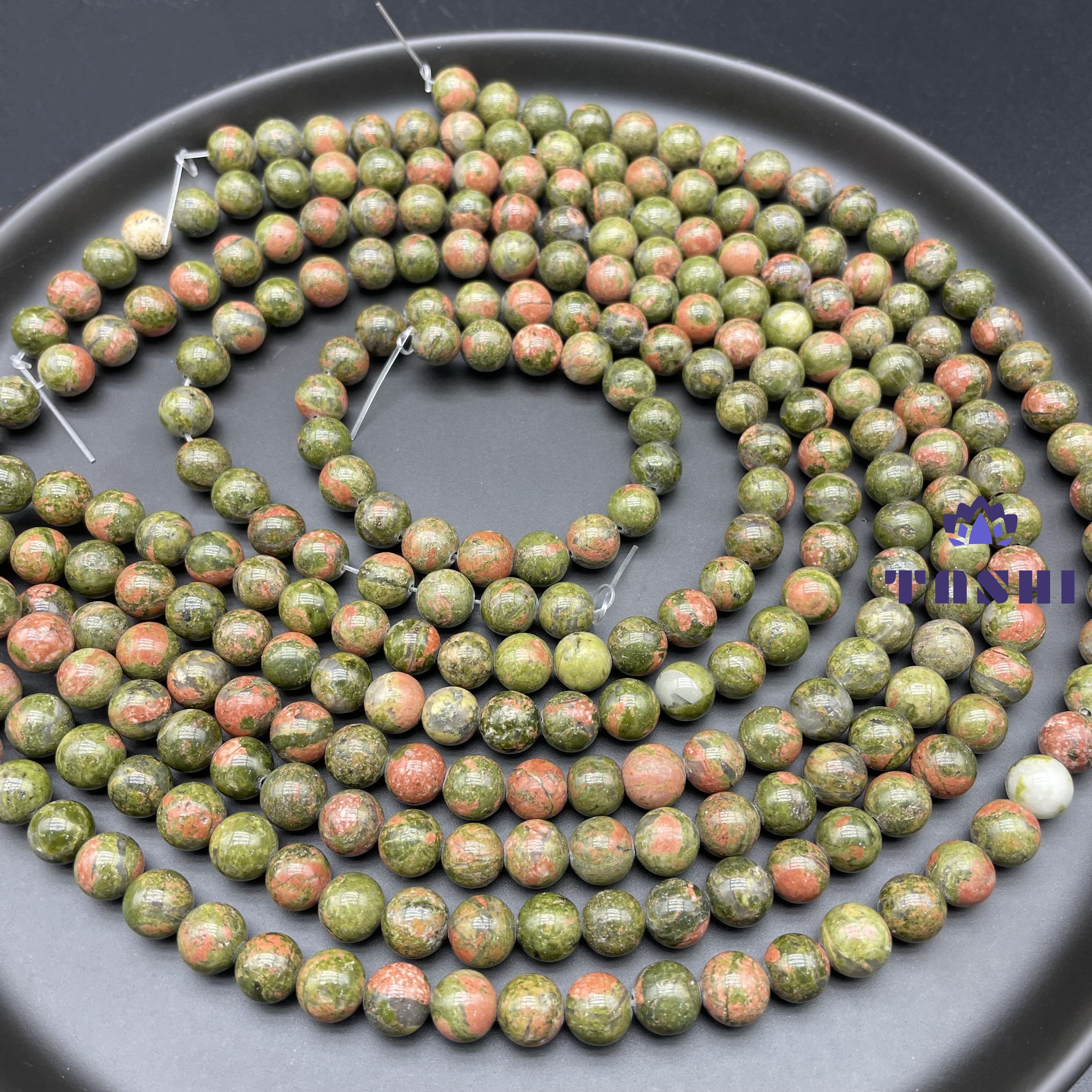 Unakite Beads Strands Loose Beads Jewelry DIY Bracelets