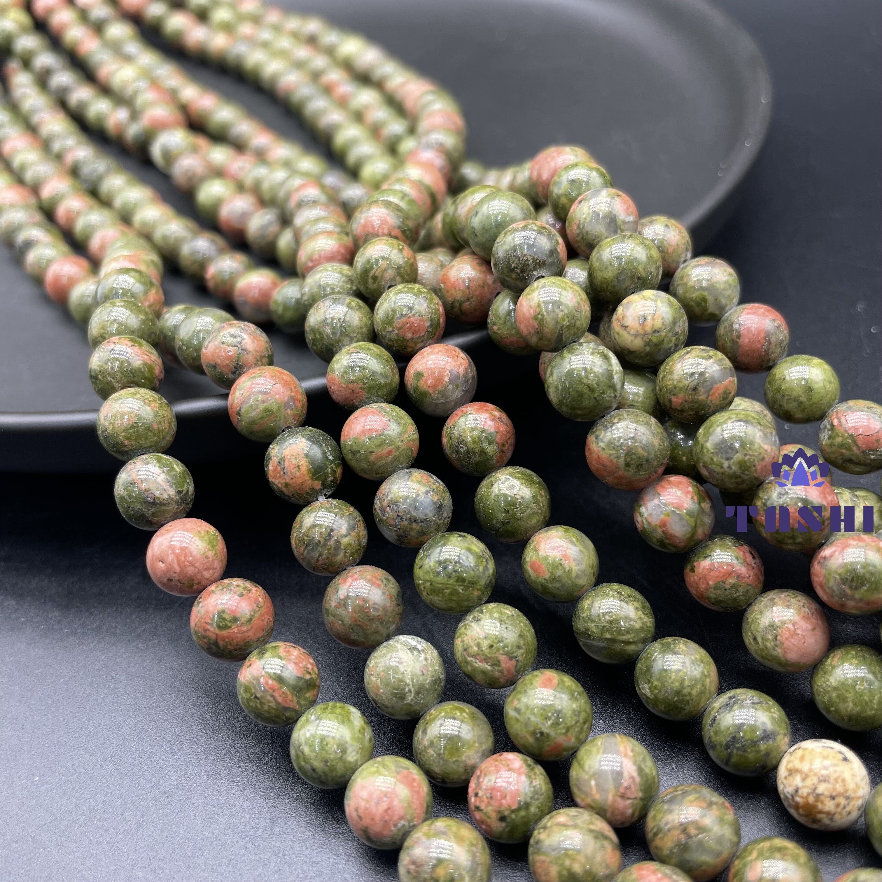 Unakite Beads Strands Loose Beads Jewelry DIY Bracelets