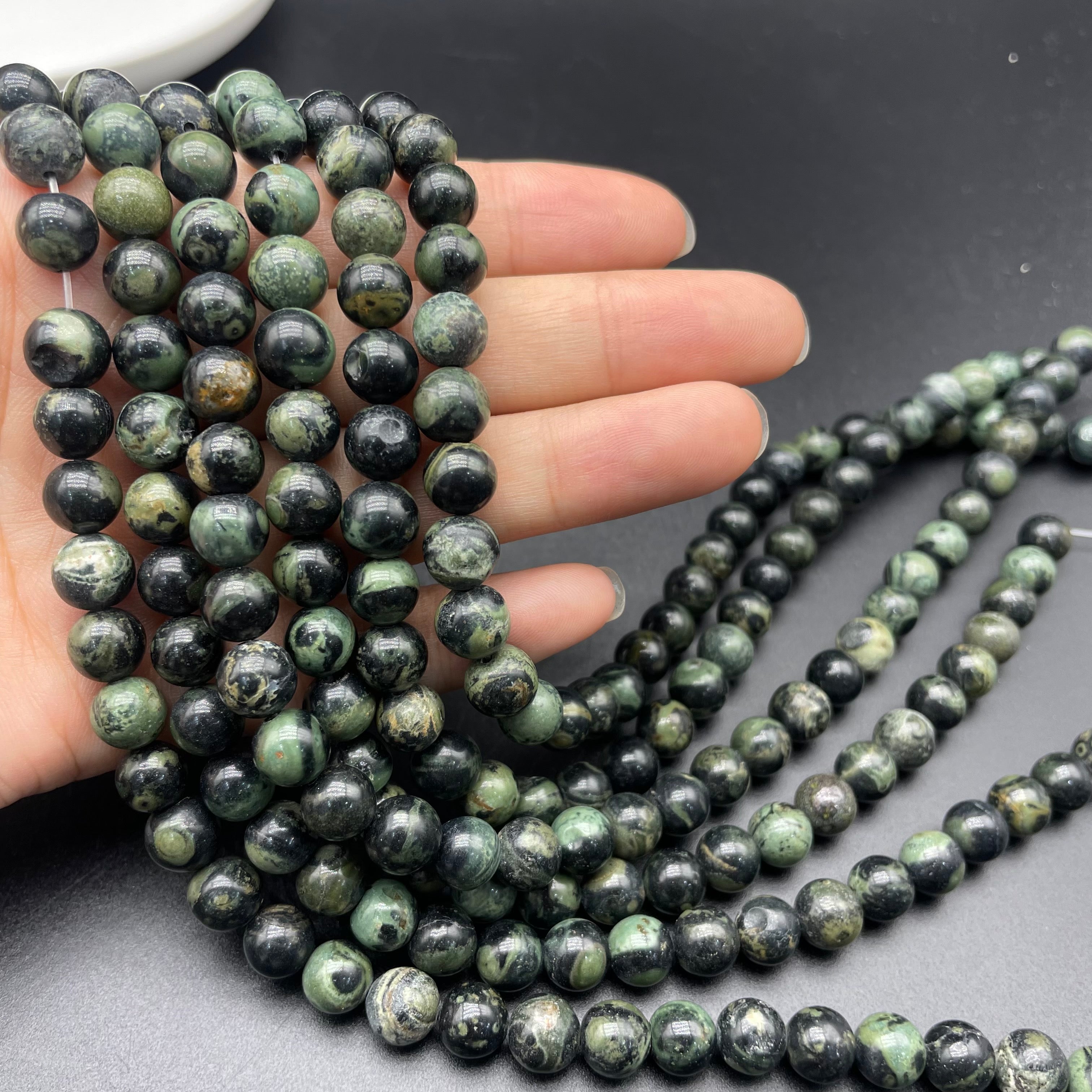 Kambaba Jasper Beads Strands Loose Beads Jewelry DIY Bracelets