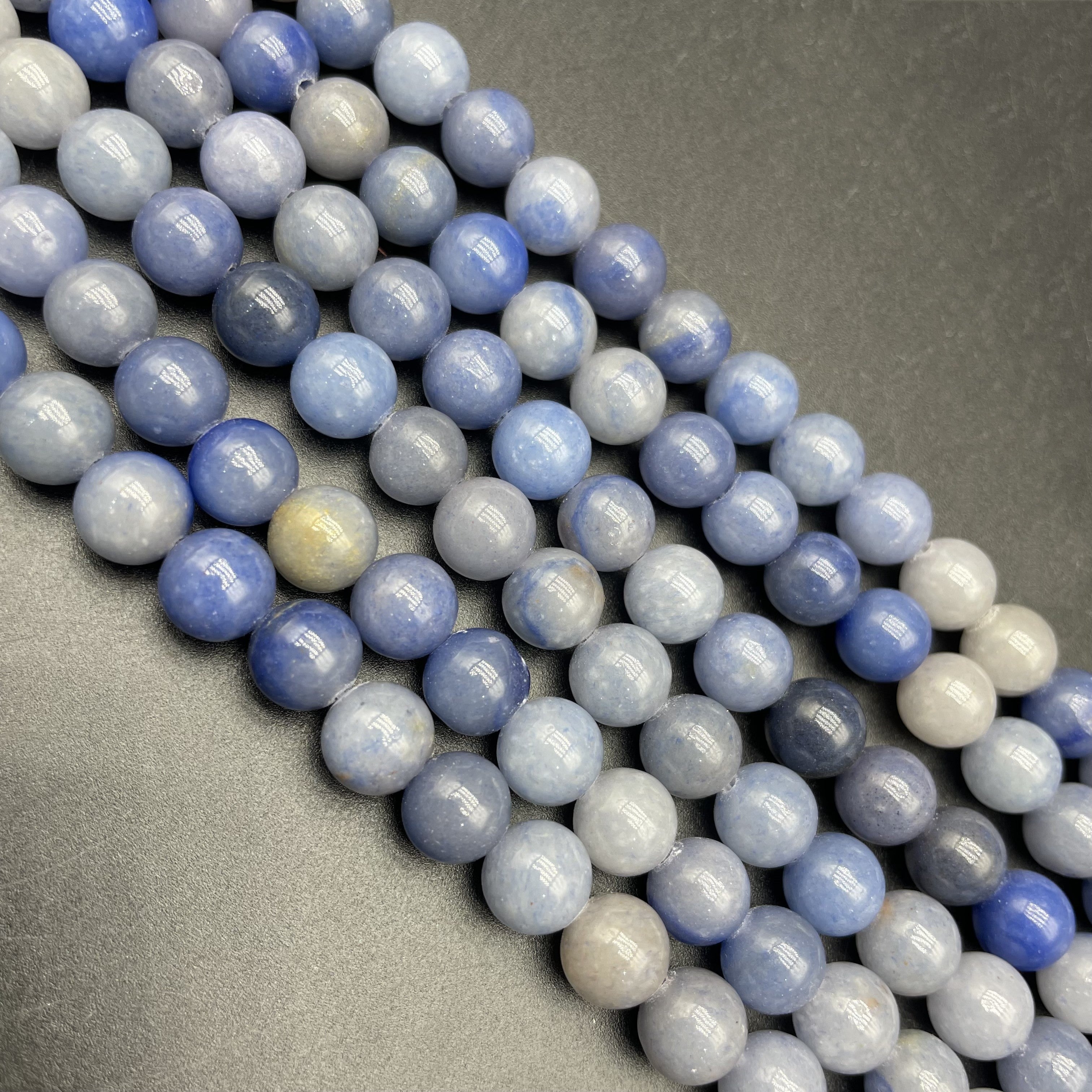 Blue Aventurine Beads Strands Loose Beads Jewelry DIY Bracelets