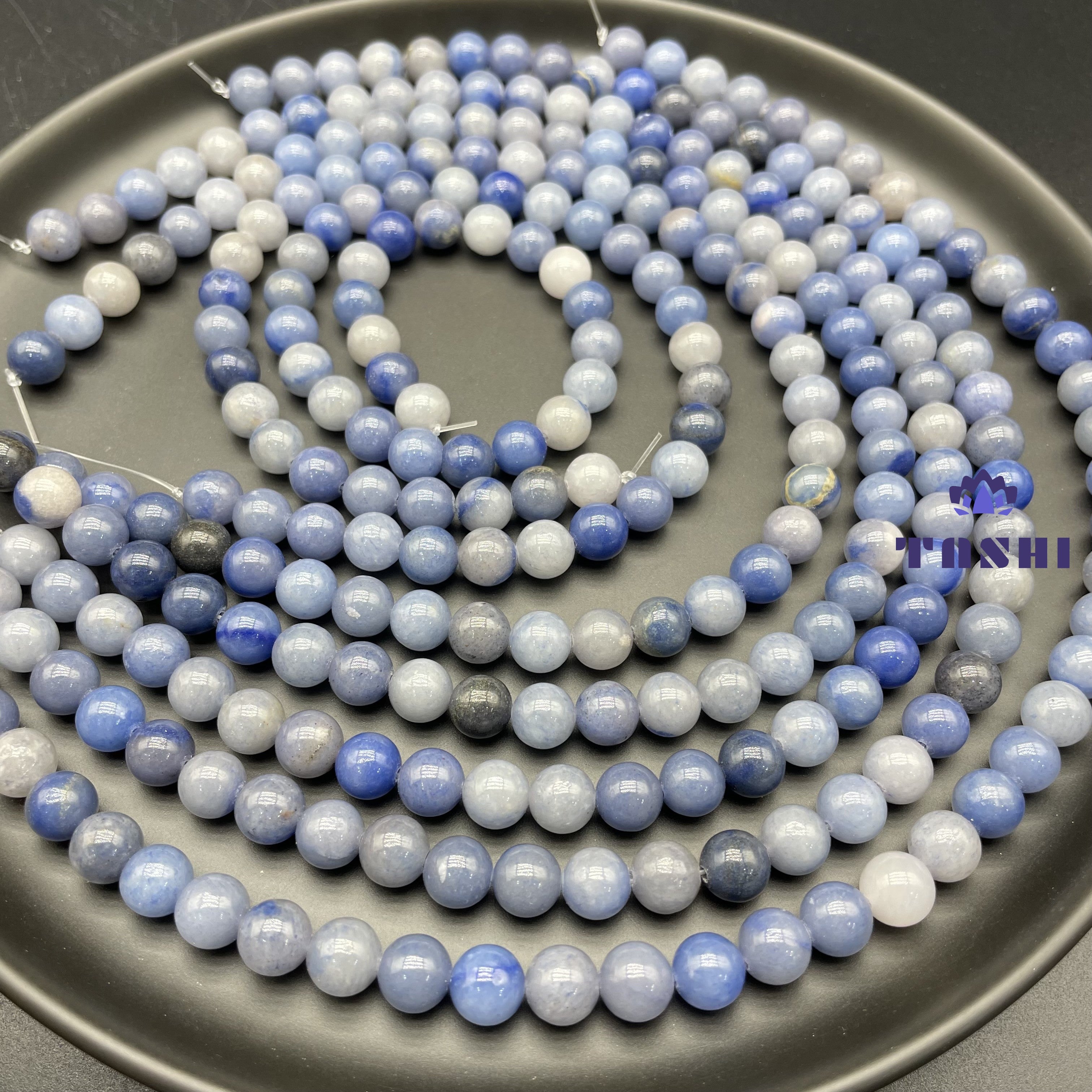 Blue Aventurine Beads Strands Loose Beads Jewelry DIY Bracelets