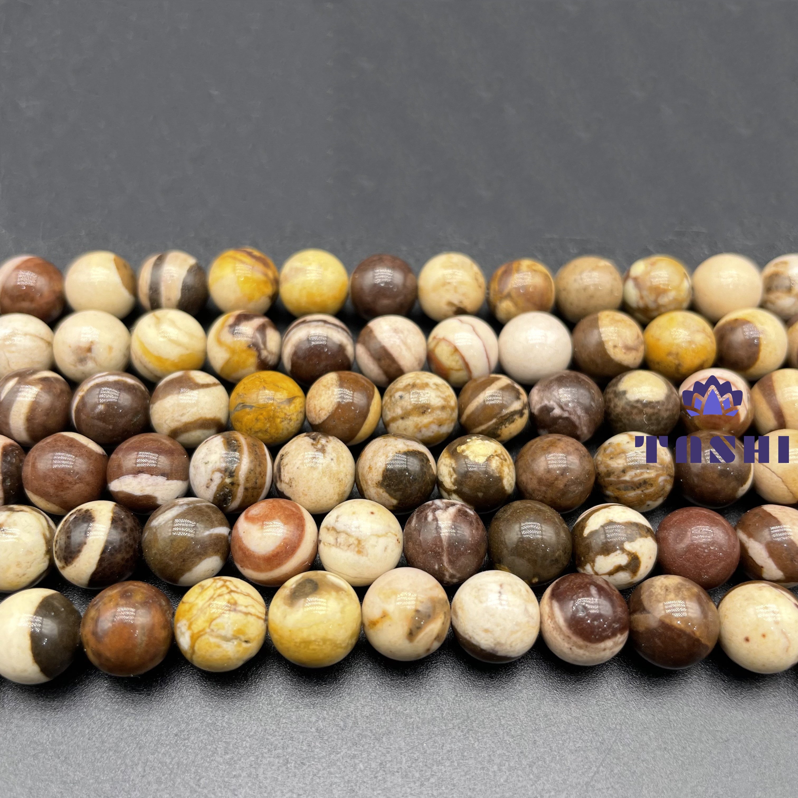 Coffee Calcite Beads Strands Loose Beads Jewelry DIY Bracelets