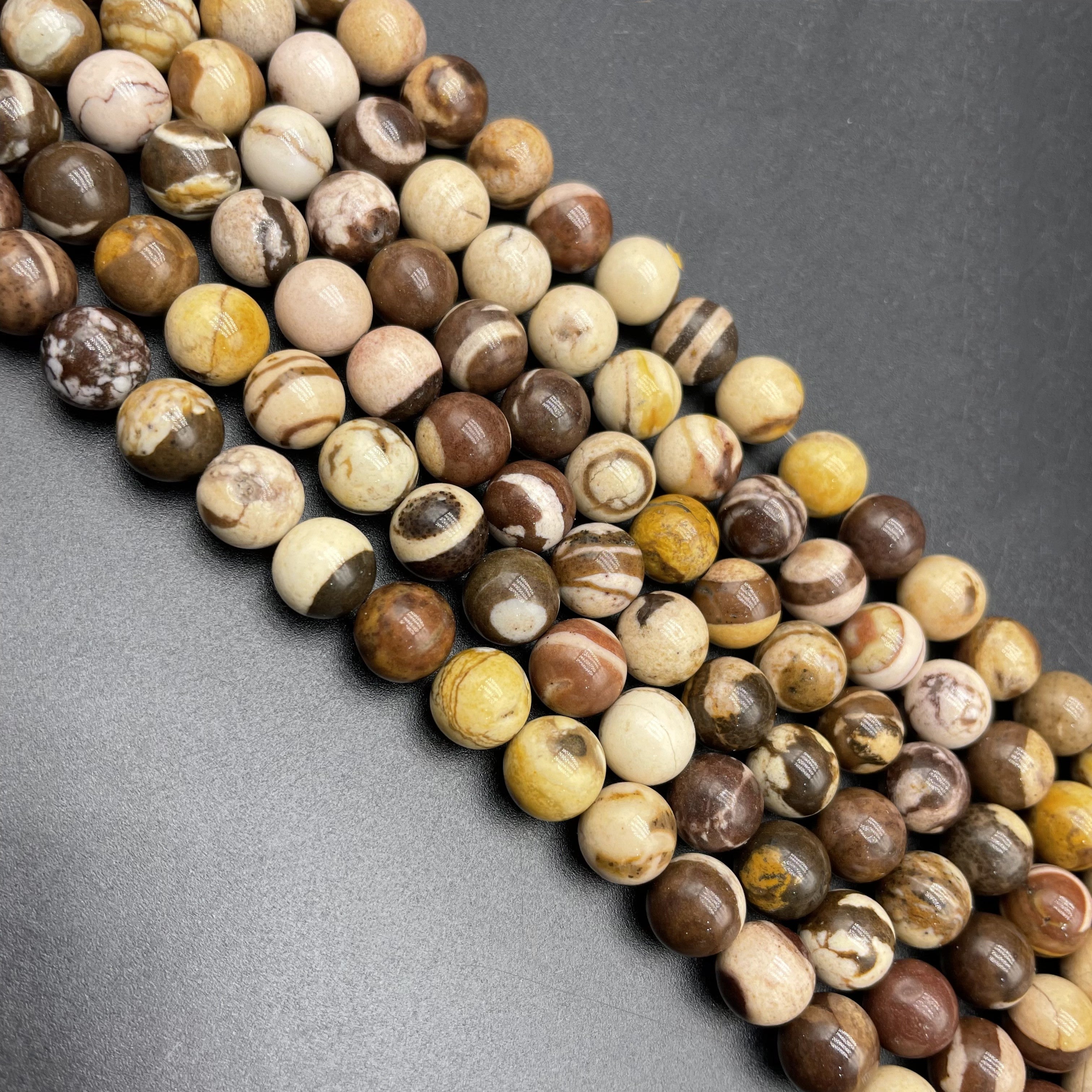 Coffee Calcite Beads Strands Loose Beads Jewelry DIY Bracelets