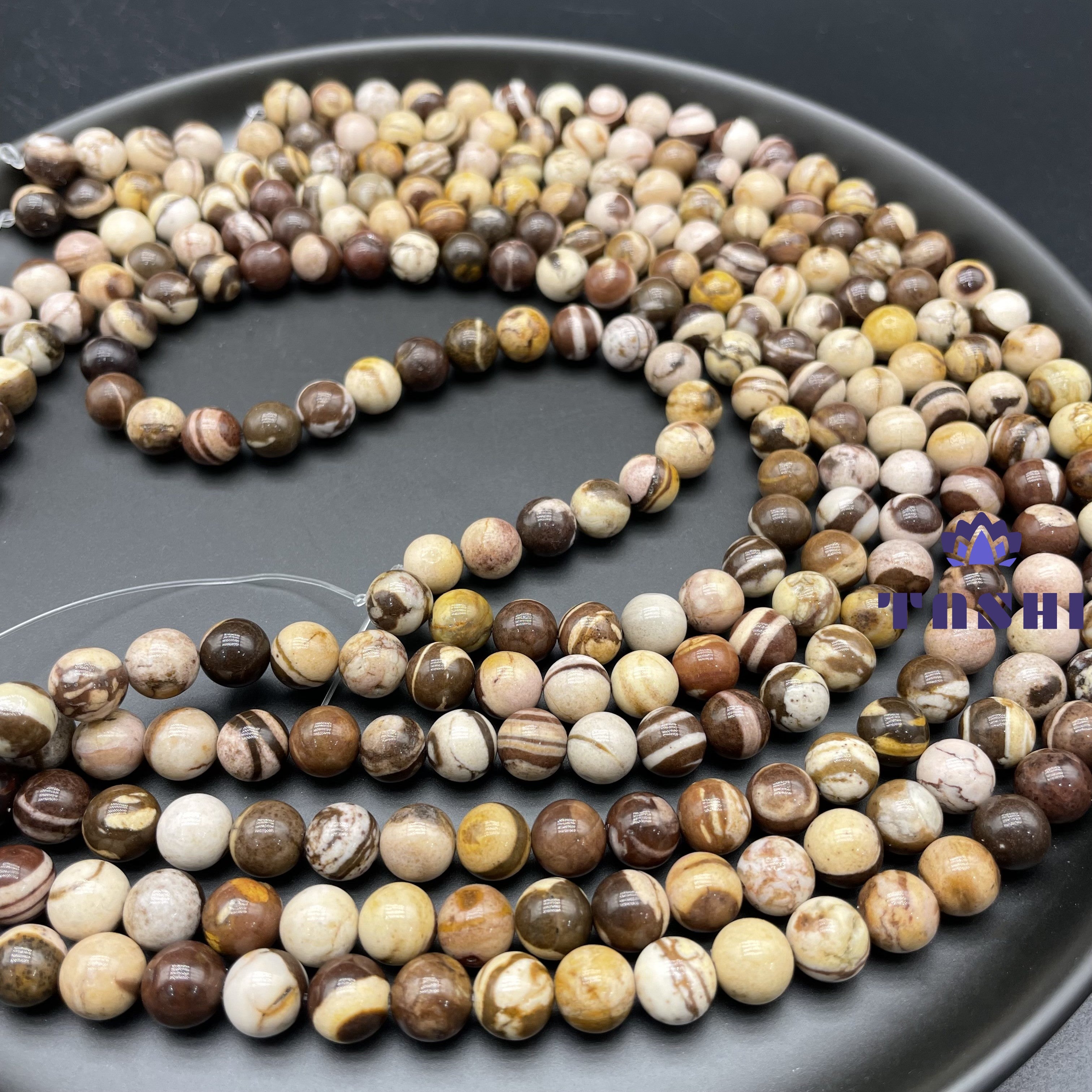 Coffee Calcite Beads Strands Loose Beads Jewelry DIY Bracelets
