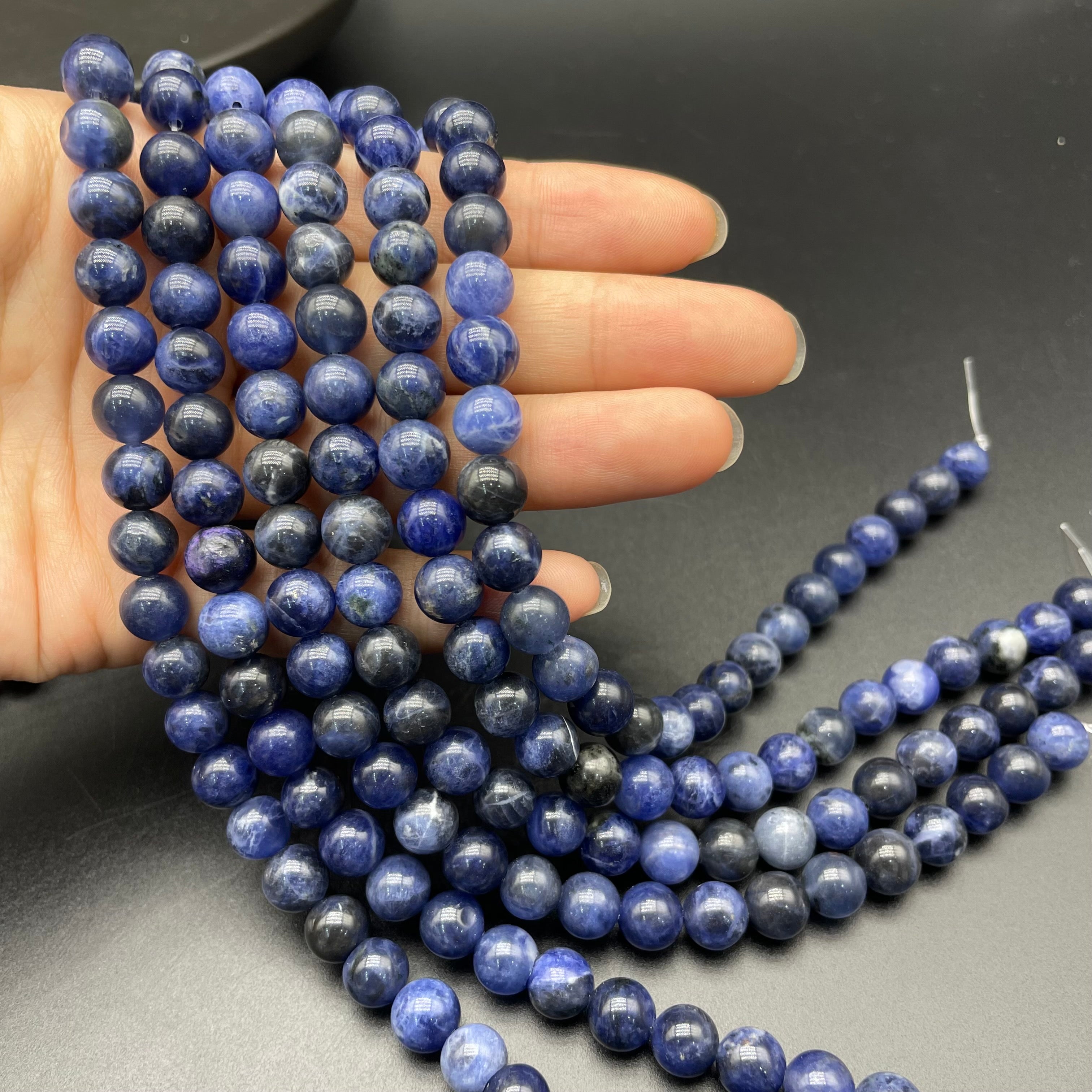 Sodalite Beads Strands Loose Beads Jewelry DIY Bracelets