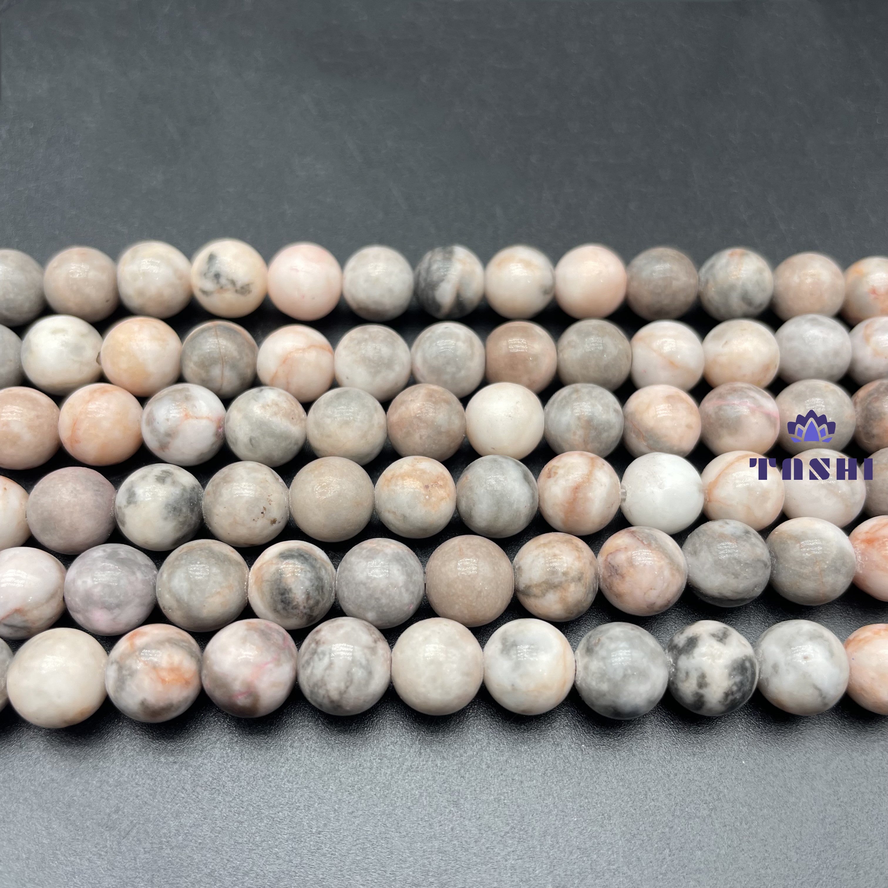 Pink Zebra Stone Beads Strands Loose Beads Jewelry DIY Bracelets