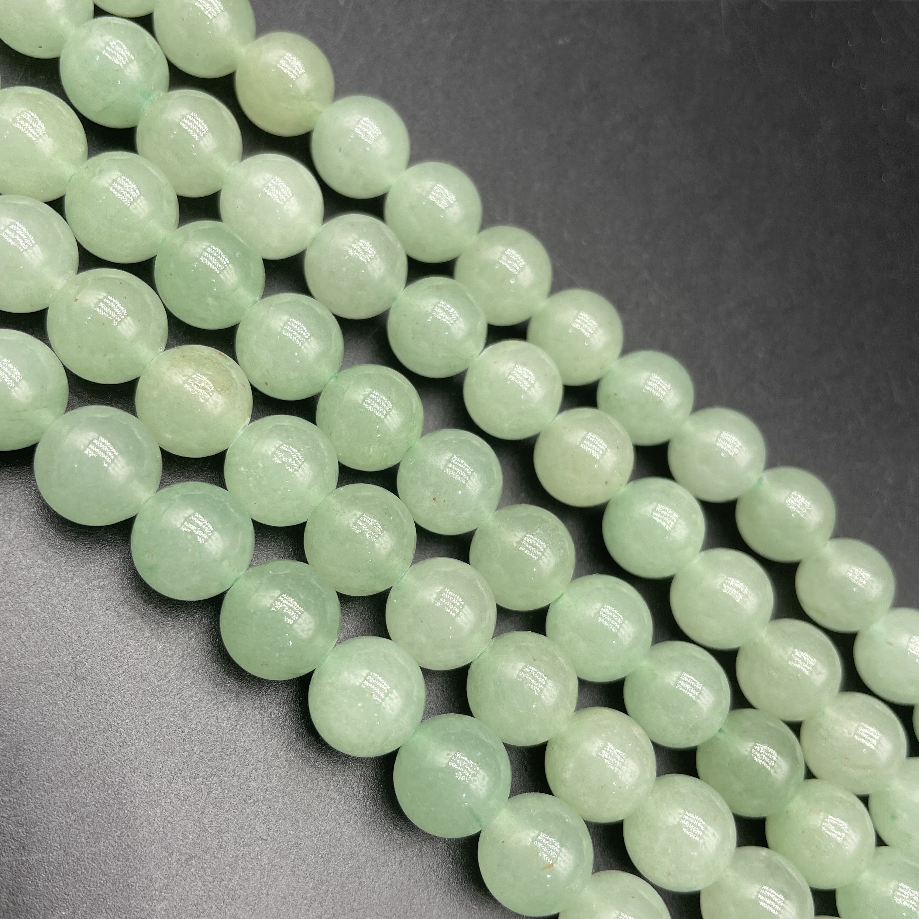 Green Aventurine Beads Strands Loose Beads Jewelry DIY Bracelets