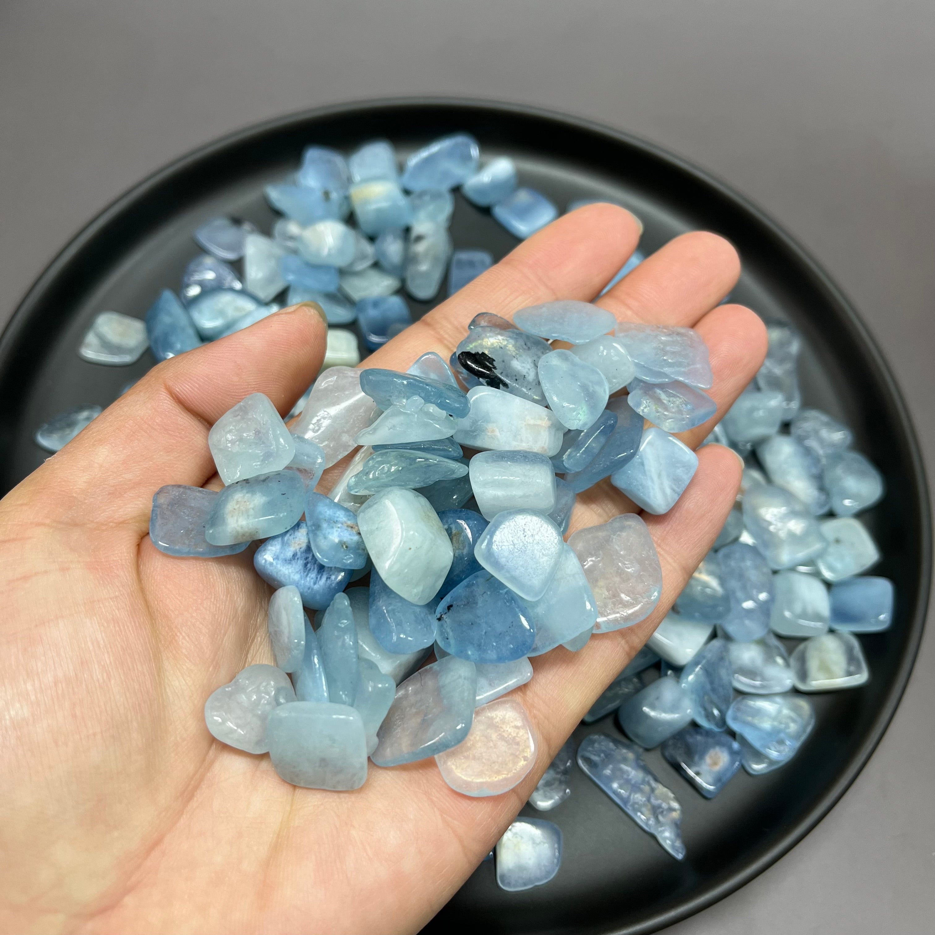 Natural Aquamarine Chips Raw Wholesale