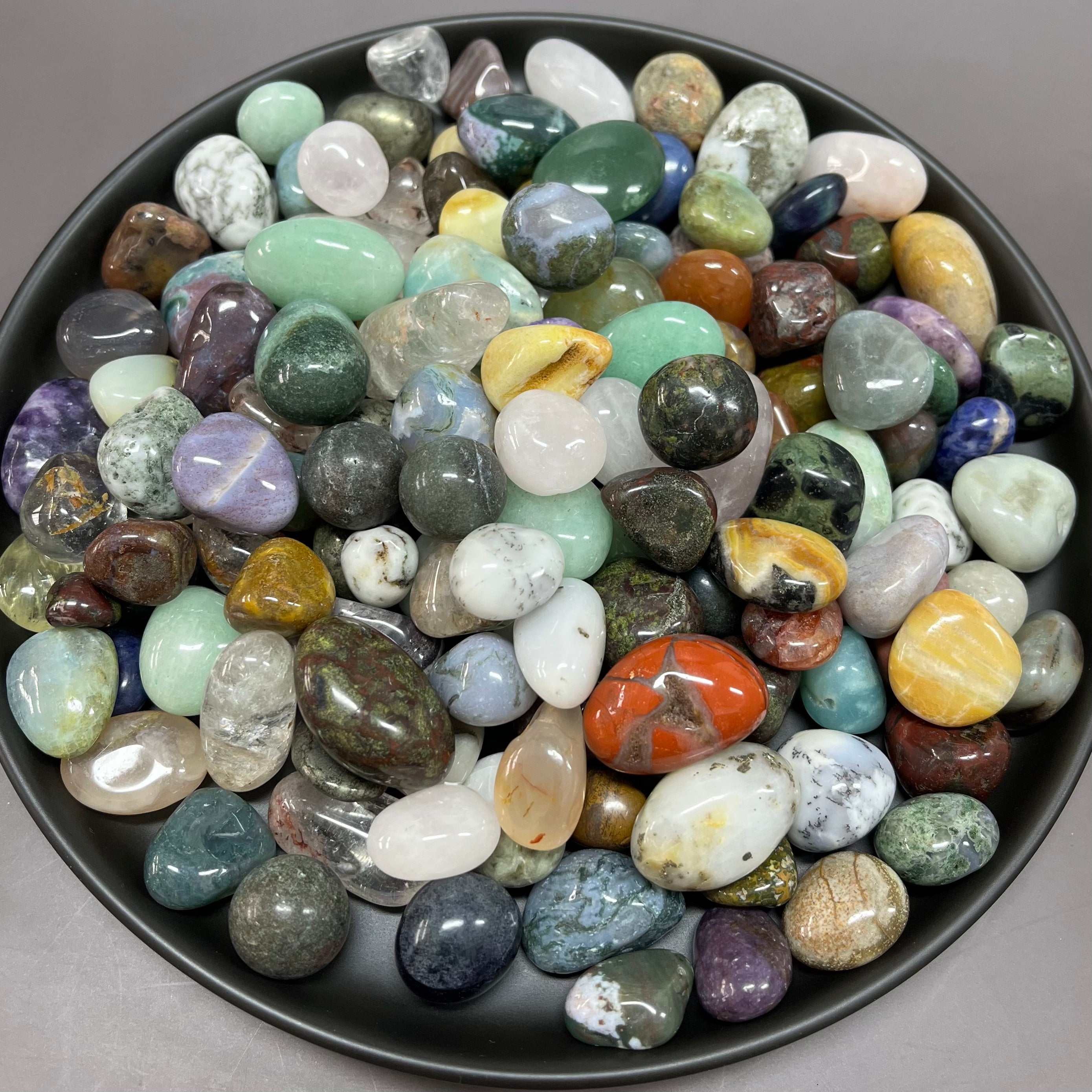 Natural Crystals Stones Mixed Materials Tumbles