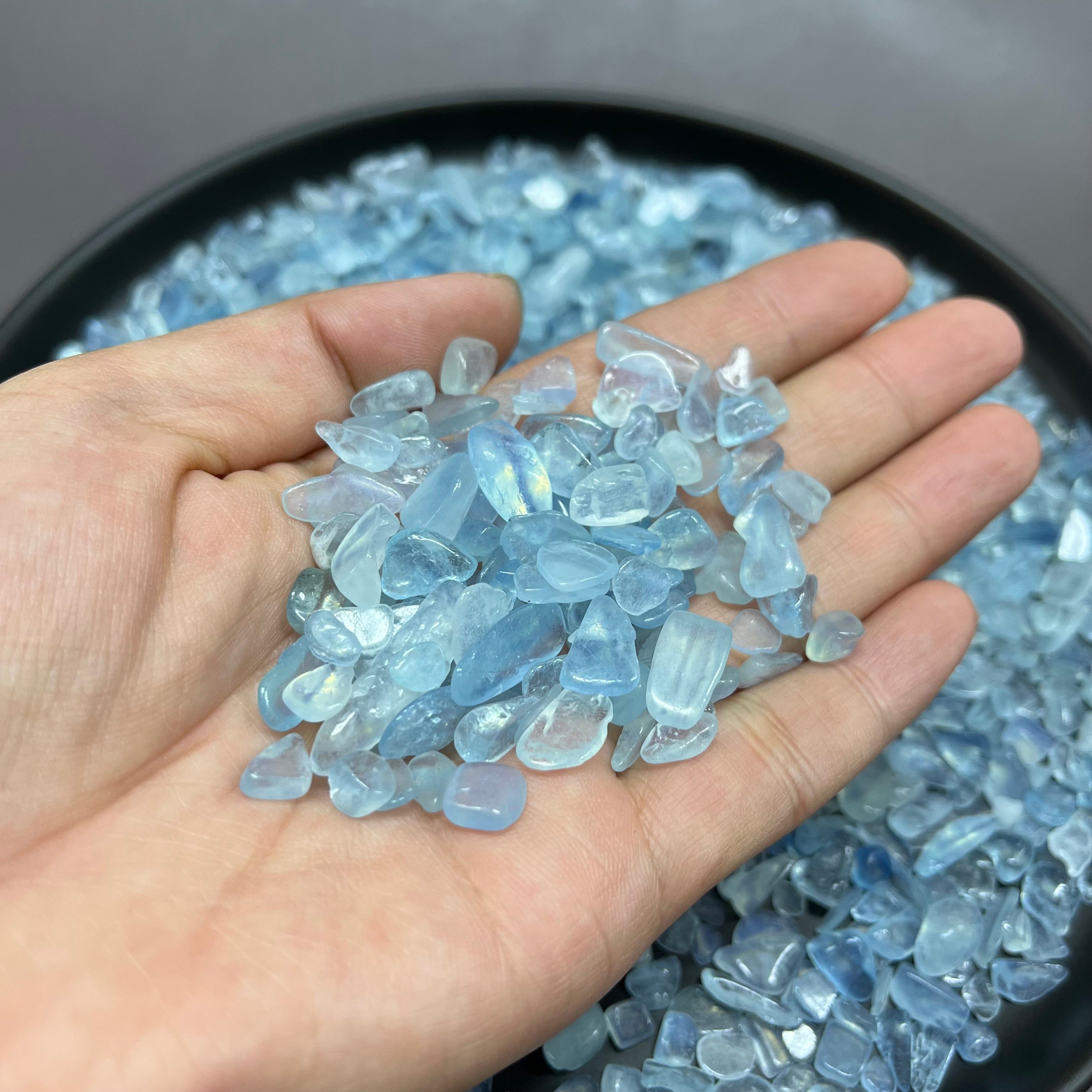 Natural High Quality Aquamarine Chips Raw Wholesale