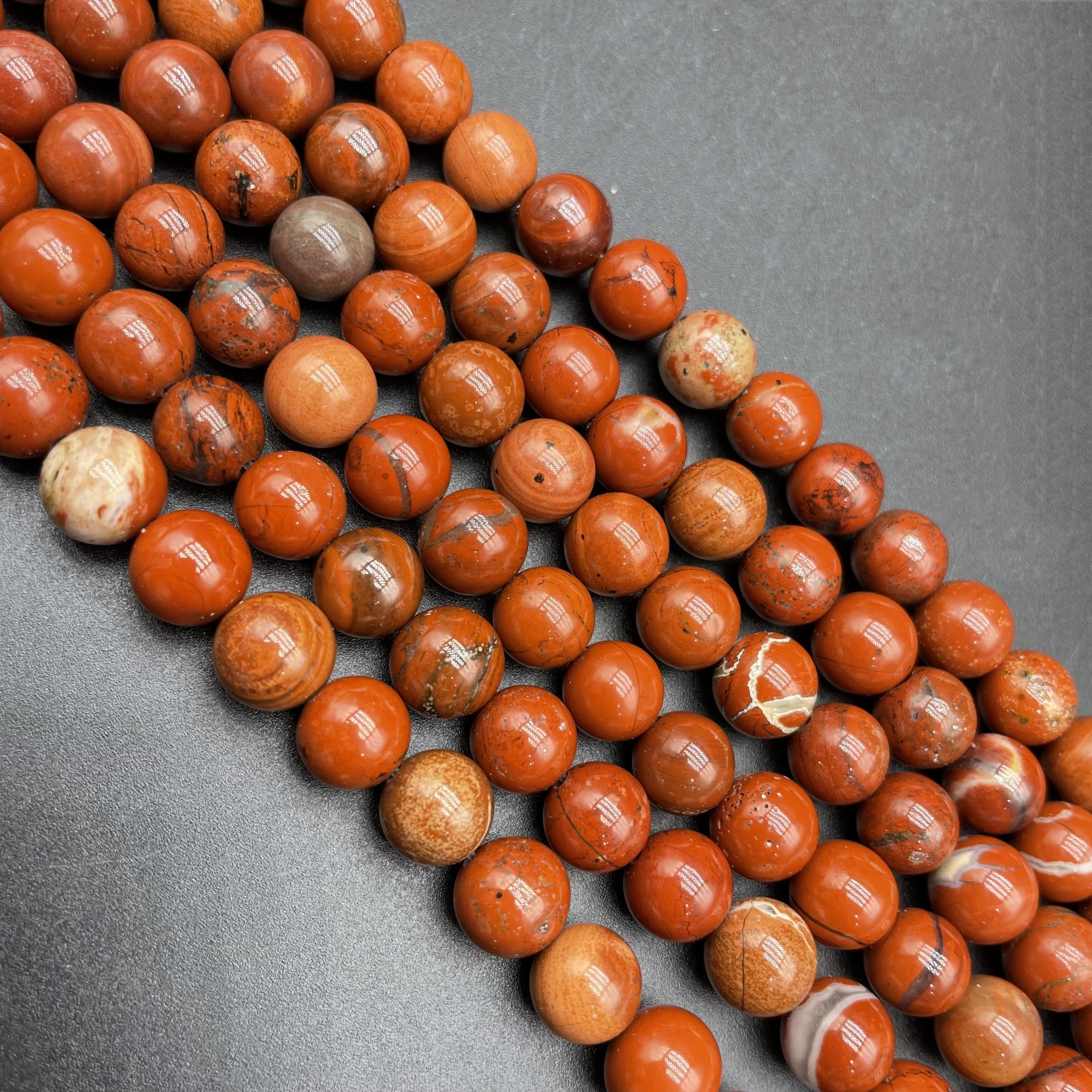 Red Jasper Beads Strands Loose Beads Jewelry DIY Bracelets