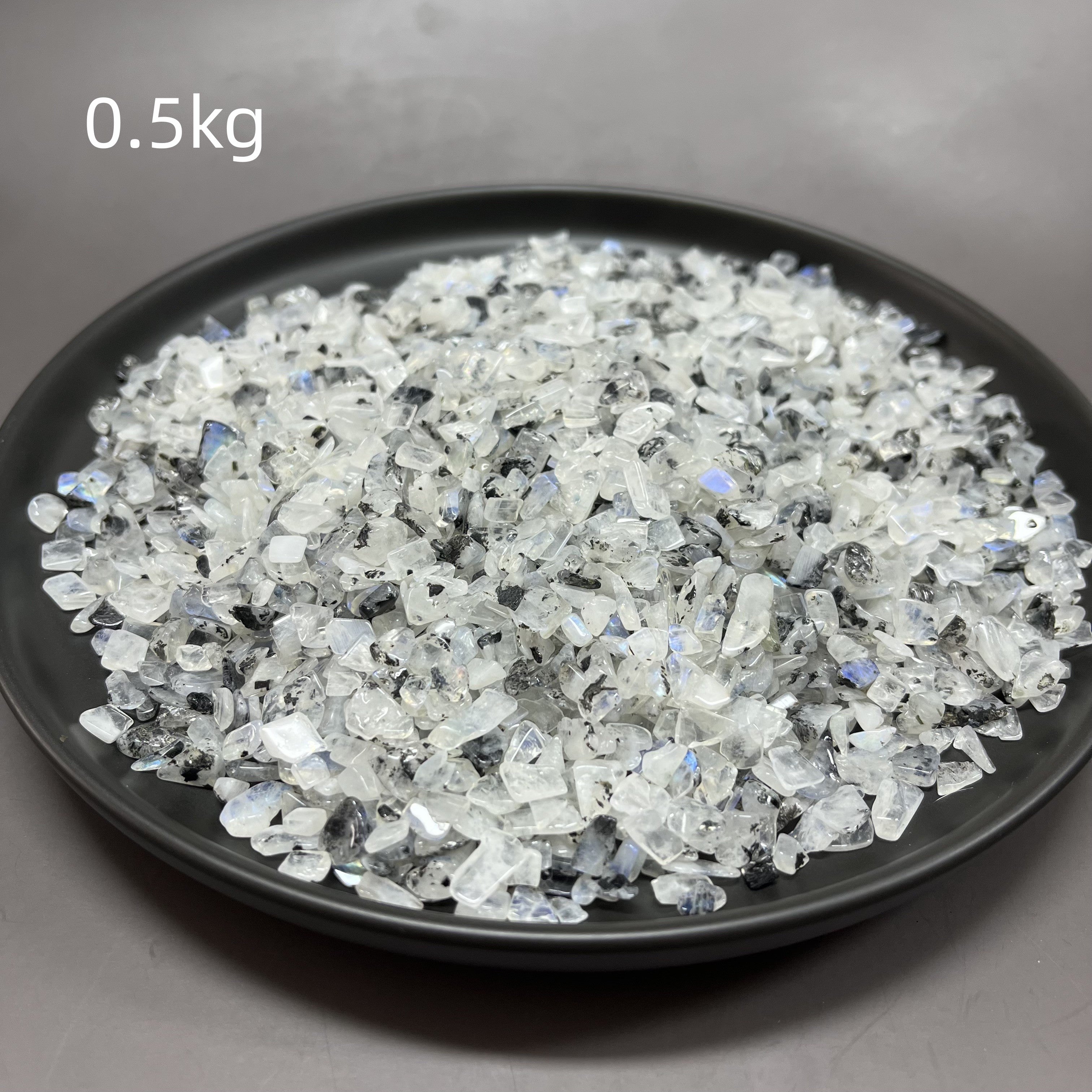 Natural Flashy Rainbow Moonstone Chips Raw Wholesale