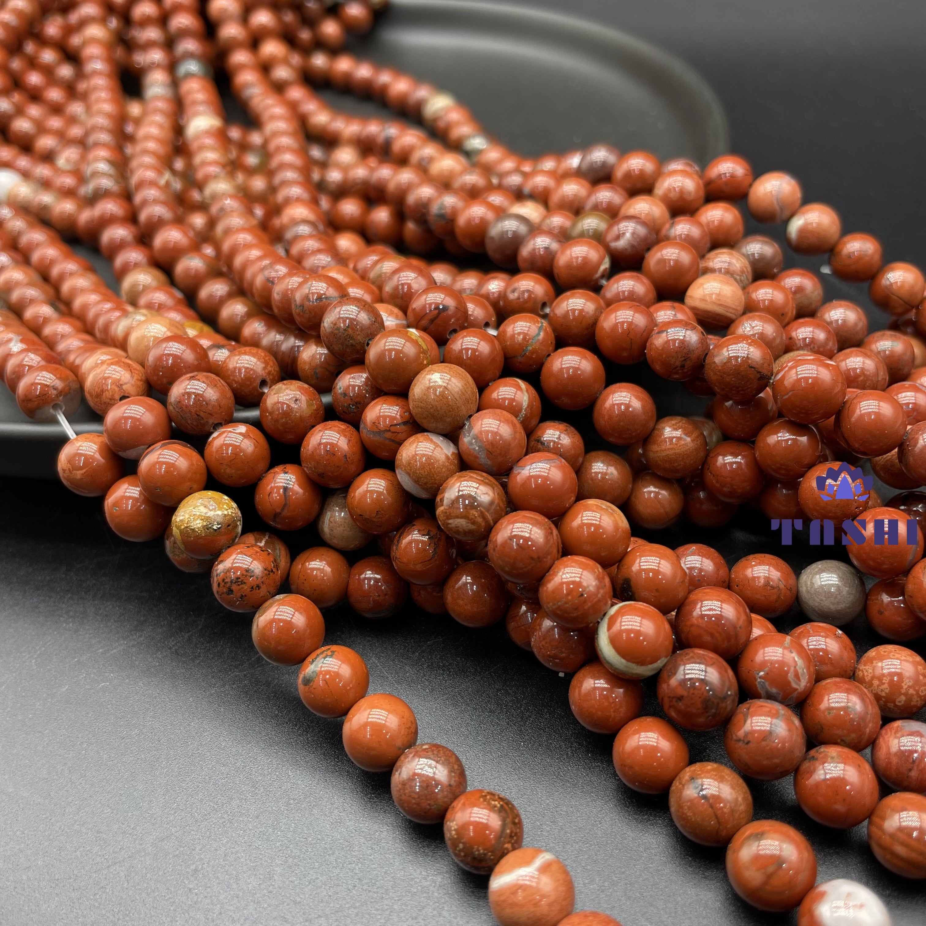 Red Jasper Beads Strands Loose Beads Jewelry DIY Bracelets