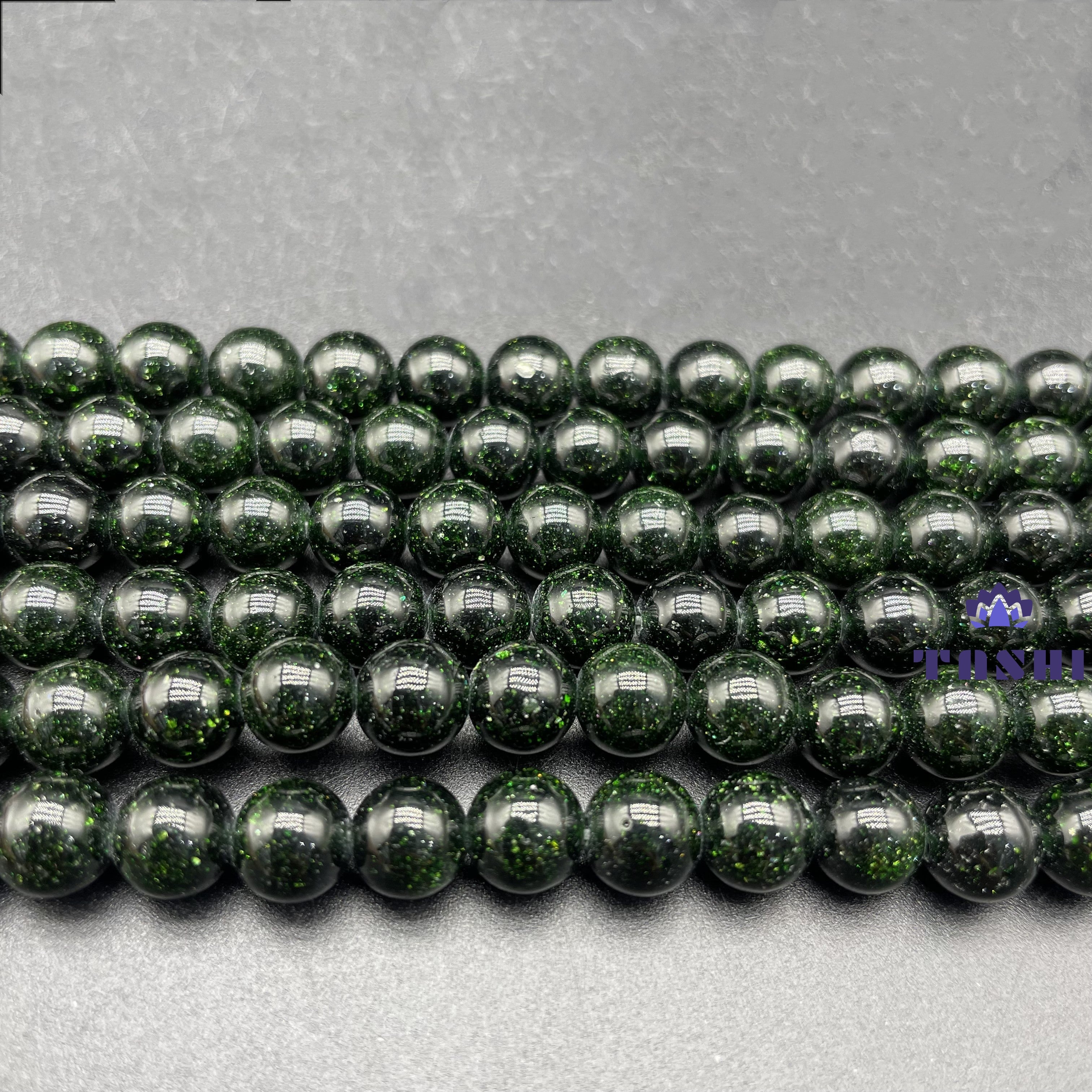 Green Sandstone Beads Strands Loose Beads Jewelry DIY Bracelets