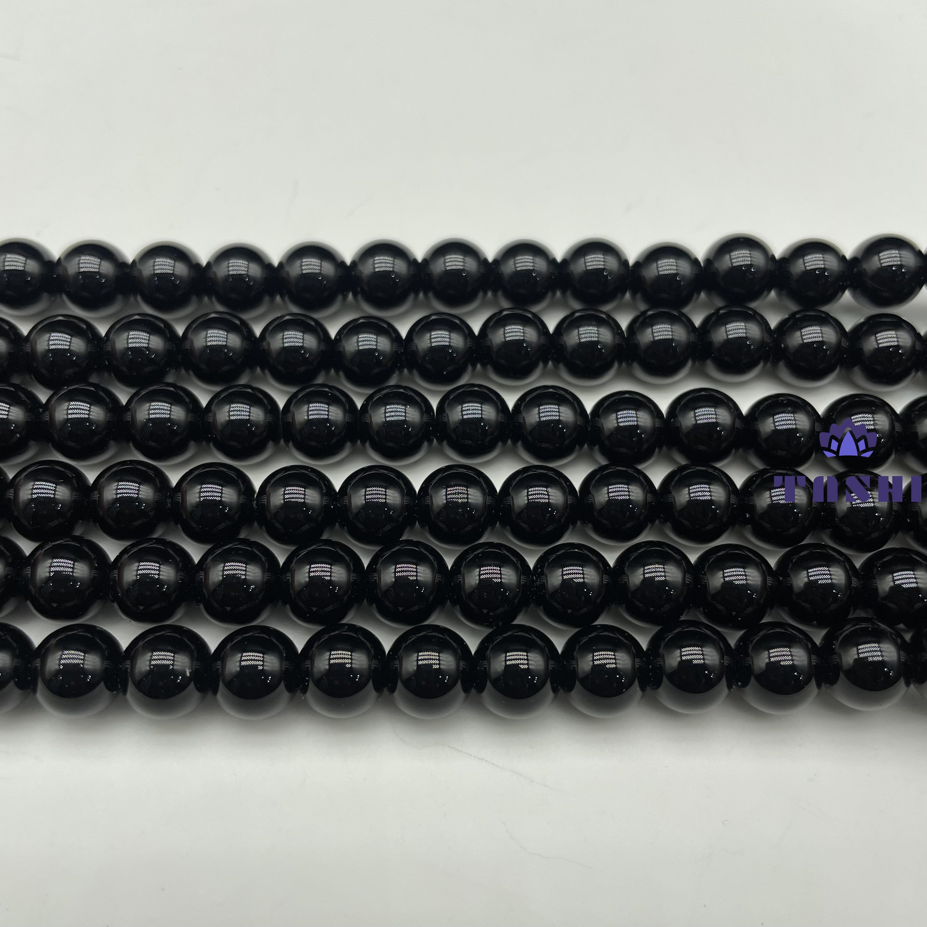 Black Obsidian Beads Strands Loose Beads Jewelry DIY Bracelets