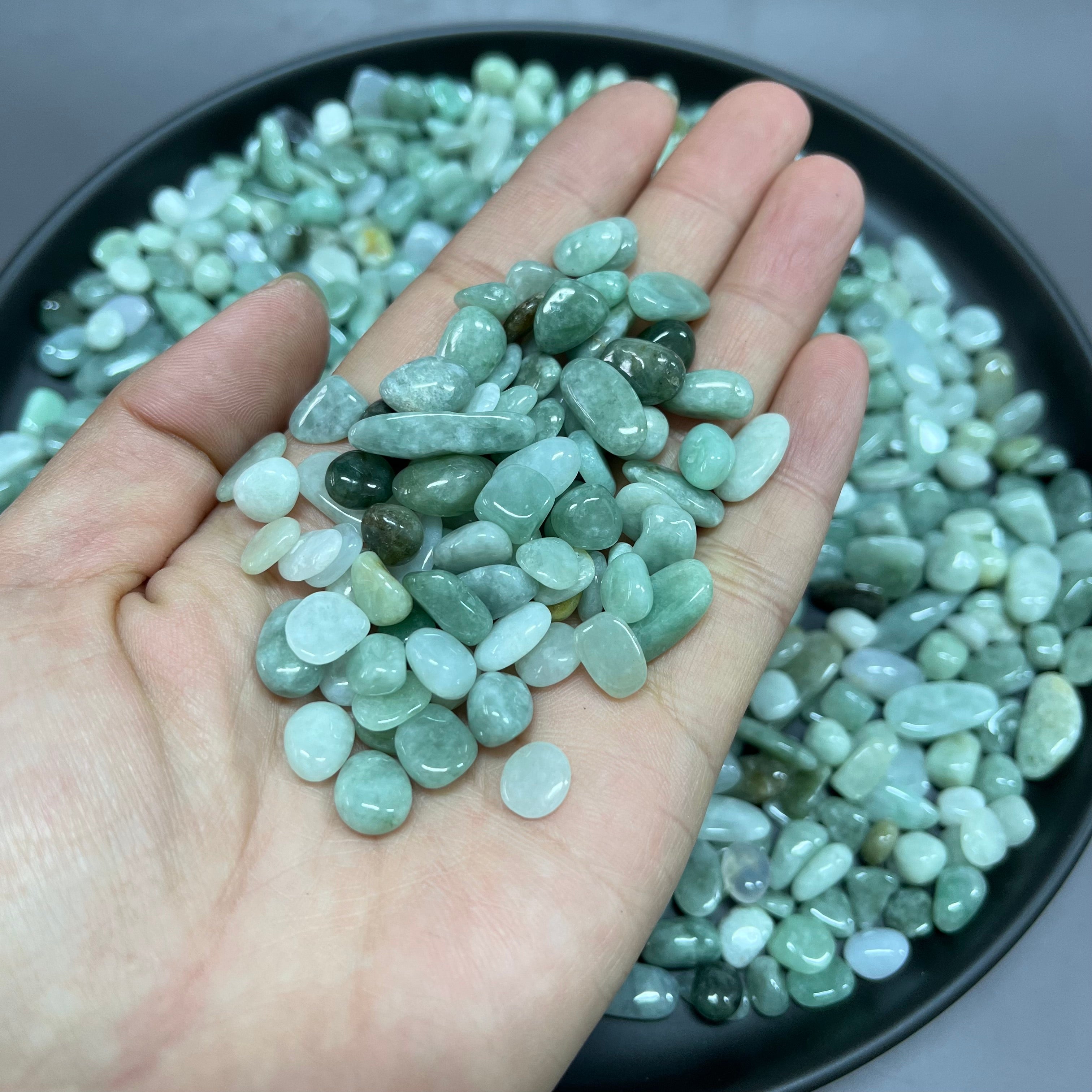 Natural Jadeite Pebbles Chips Wholesale
