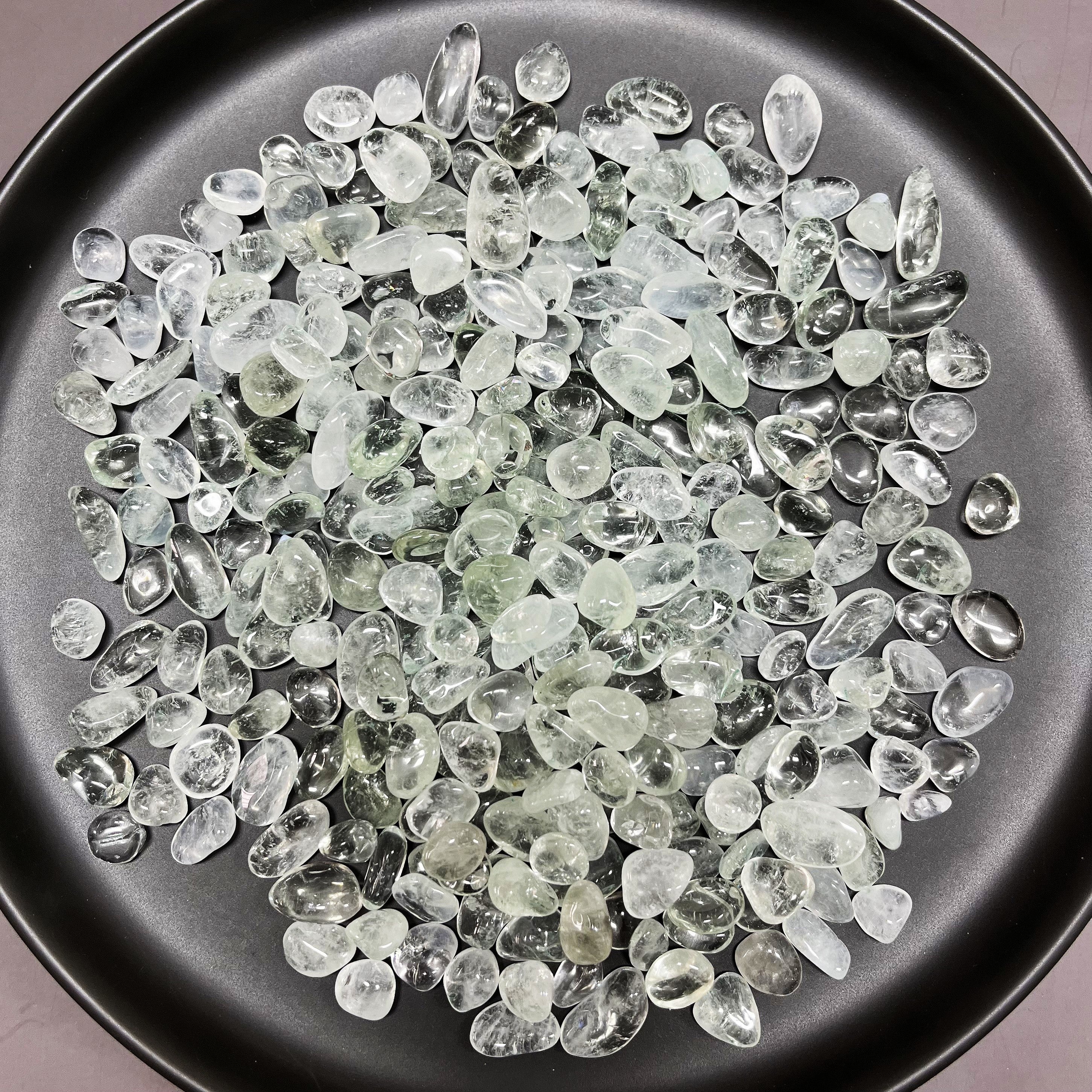 Natural Prasiolite Pebbles Chips Wholesale