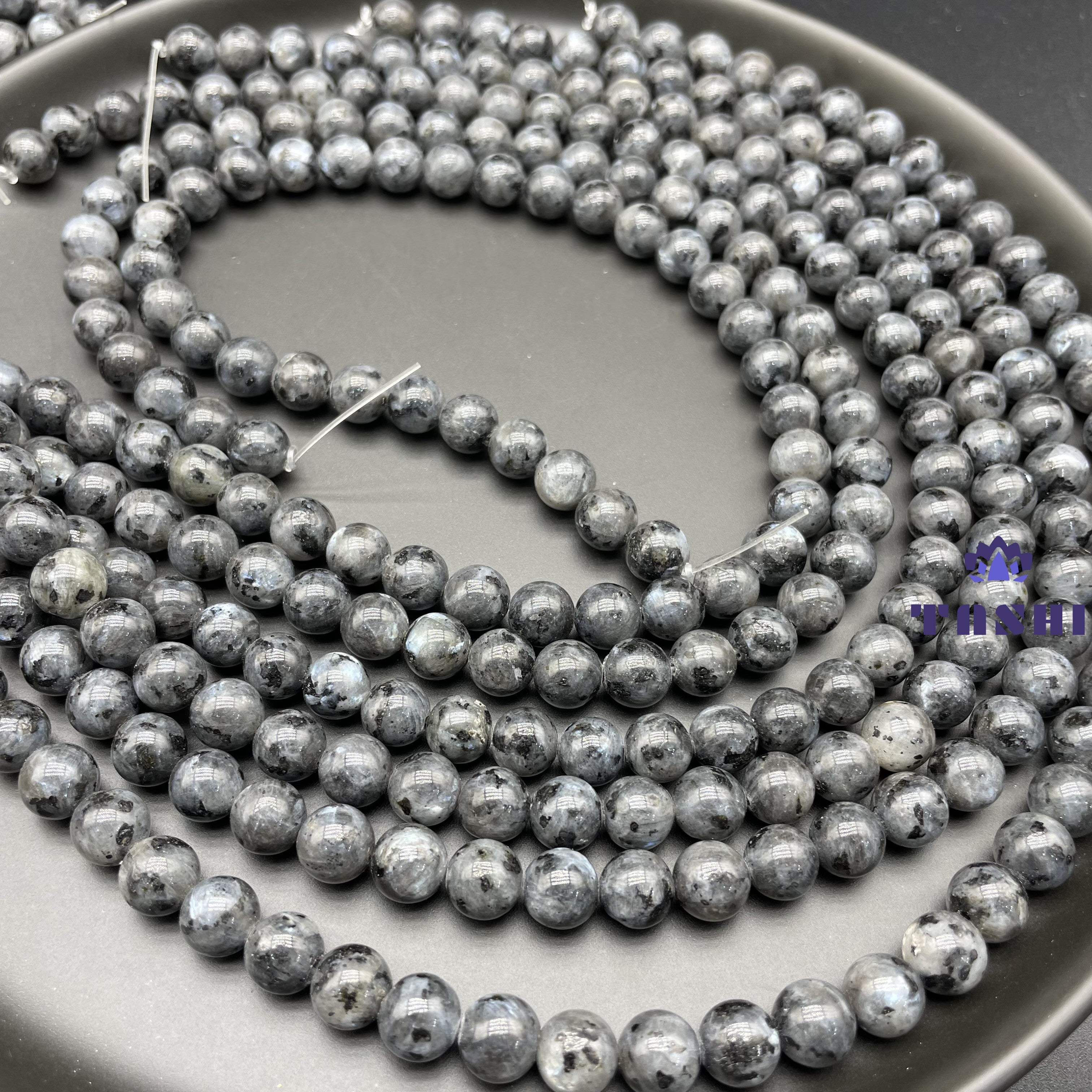 Larvikite  Beads Strands Loose Beads Jewelry DIY Bracelets