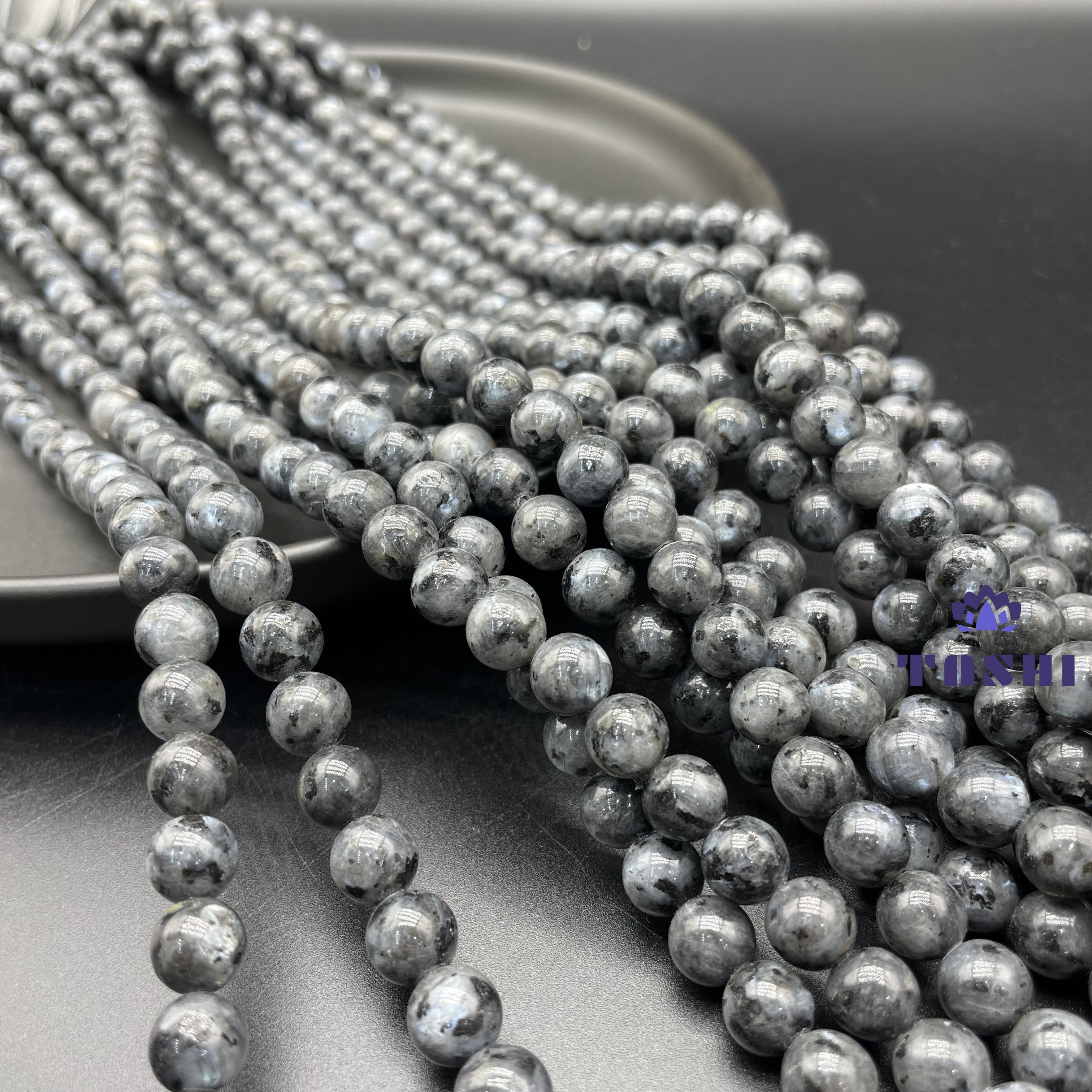 Larvikite  Beads Strands Loose Beads Jewelry DIY Bracelets