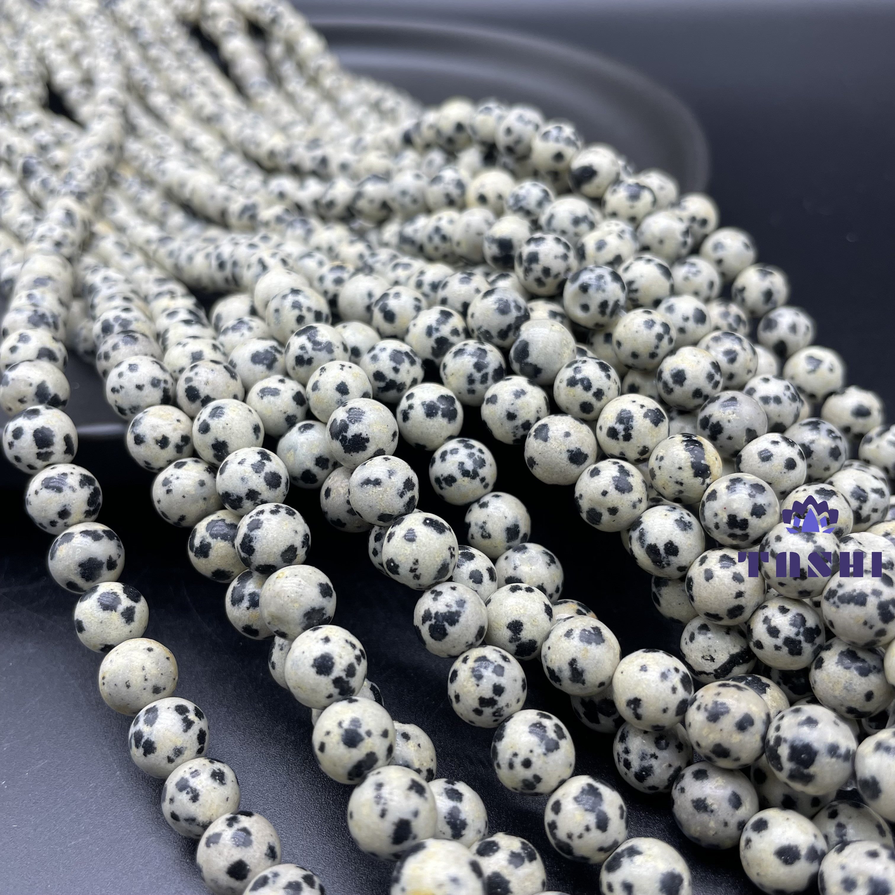 Dalmatian Jasper Beads Strands Loose Beads Jewelry DIY Bracelets