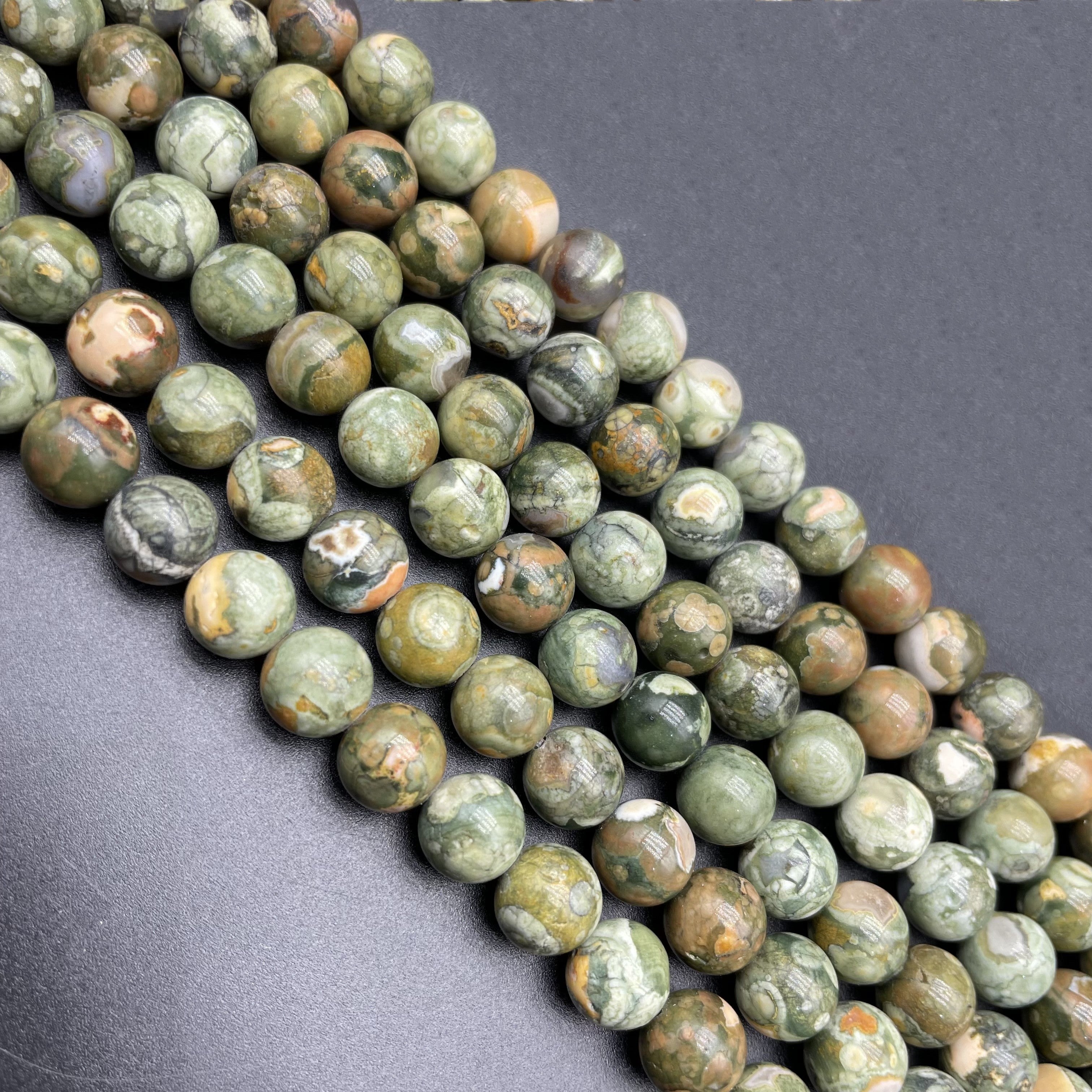 Forest Jasper Beads Strands Loose Beads Jewelry DIY Bracelets