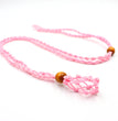 Handmade Knitted Crystal Net Holder Necklace Adjasutable Chord Chain