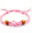 Handmade Knitted Crystal Net Holder Bracelet Adjustable Chord Chain