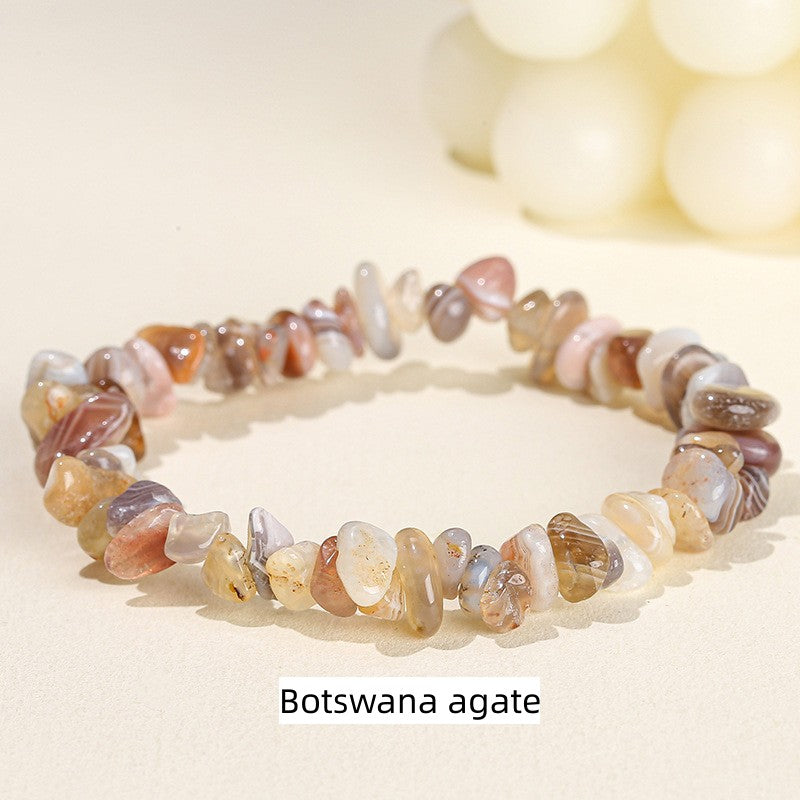 Natural Crystal Stone Chips Bracelets Healing Bracelet