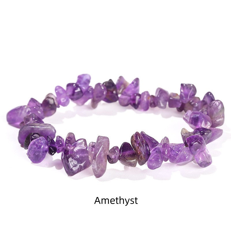 Natural Crystal Stone Chips Bracelets Healing Bracelet