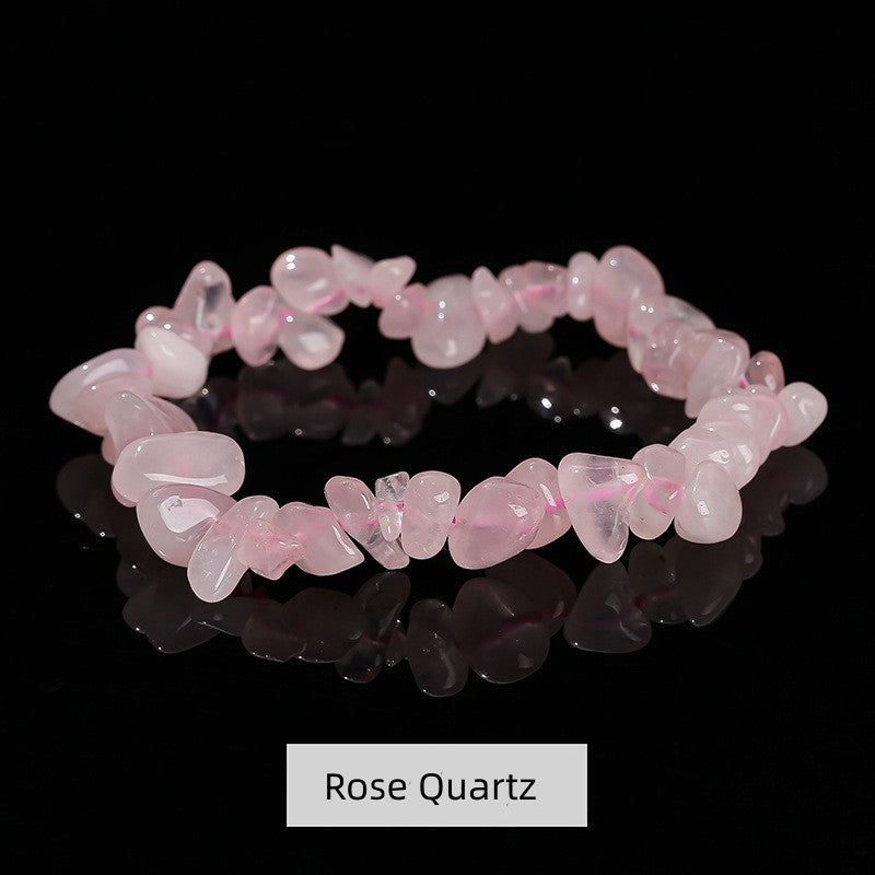 Natural Crystal Stone Chips Bracelets Healing Bracelet