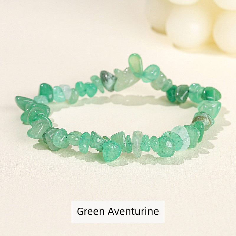Natural Crystal Stone Chips Bracelets Healing Bracelet