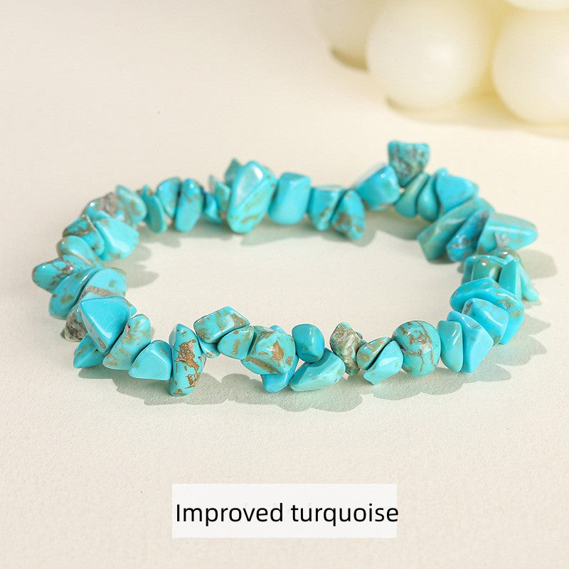 Natural Crystal Stone Chips Bracelets Healing Bracelet