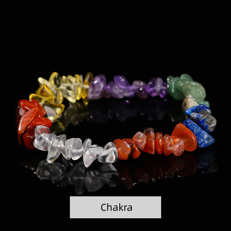 Natural Crystal Stone Chips Bracelets Healing Bracelet