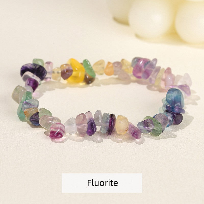 Natural Crystal Stone Chips Bracelets Healing Bracelet