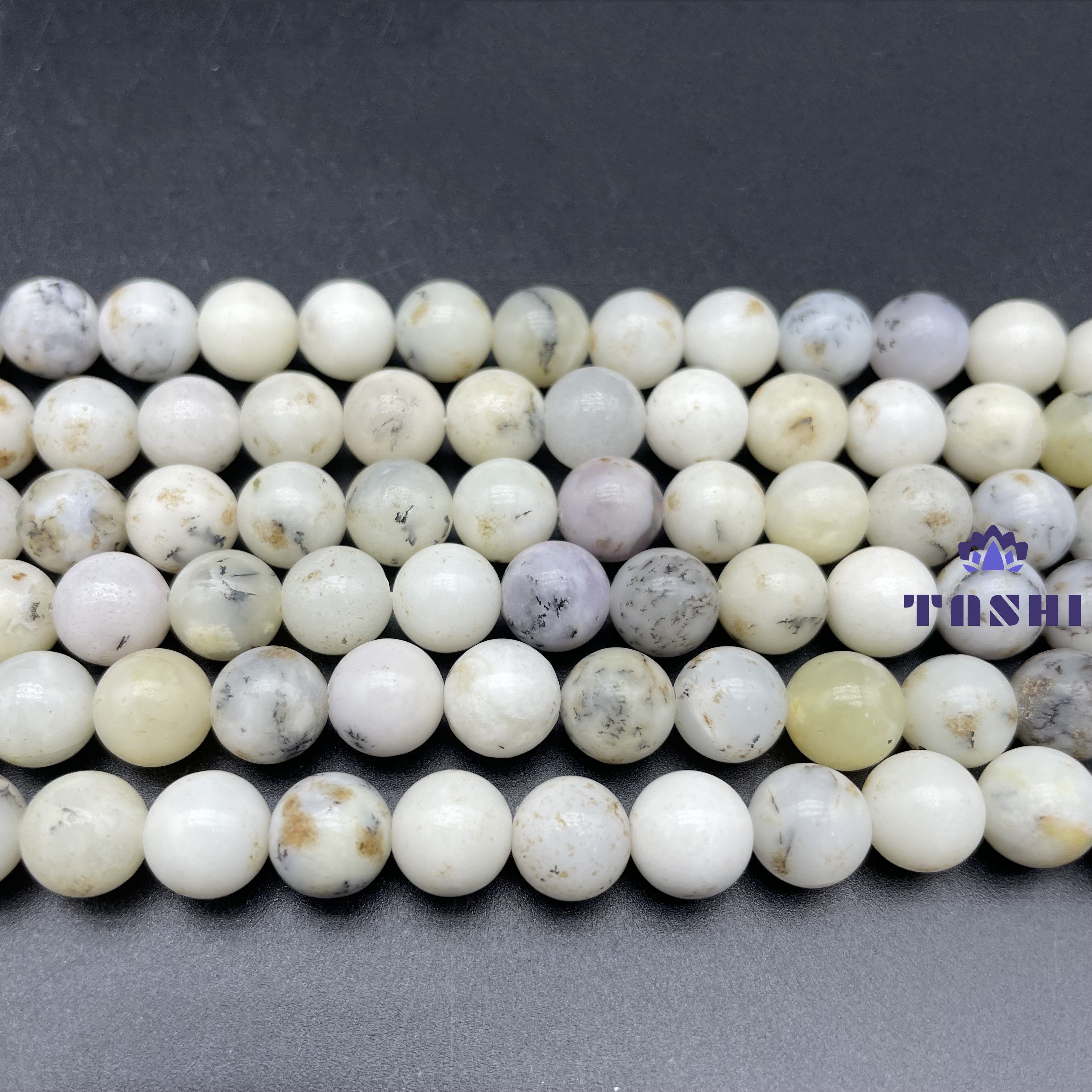 White Opal Beads Strands Loose Beads Jewelry DIY Bracelets