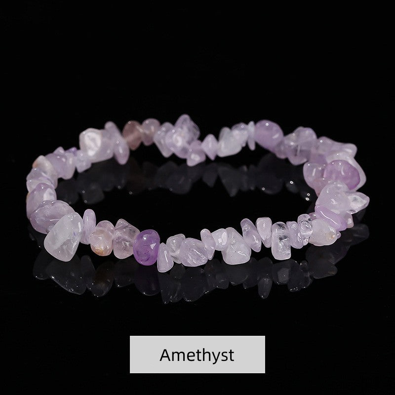 Natural Crystal Stone Chips Bracelets Healing Bracelet