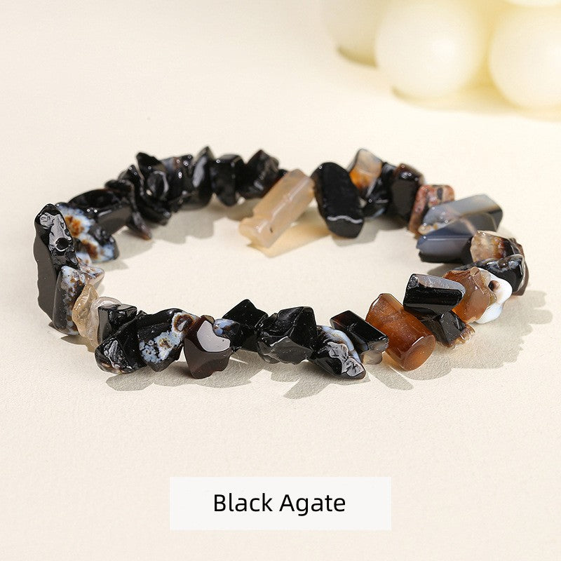 Natural Crystal Stone Chips Bracelets Healing Bracelet