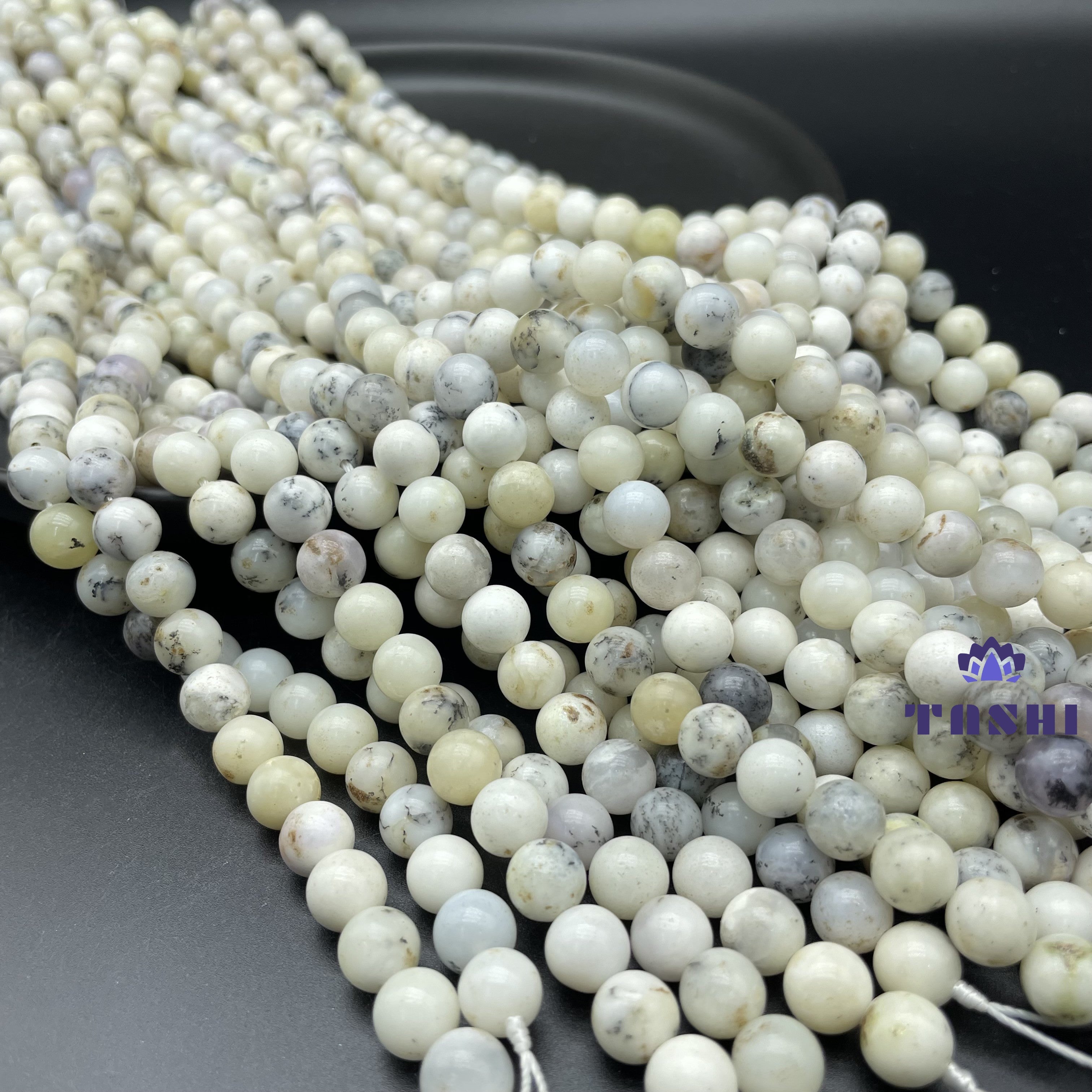 White Opal Beads Strands Loose Beads Jewelry DIY Bracelets