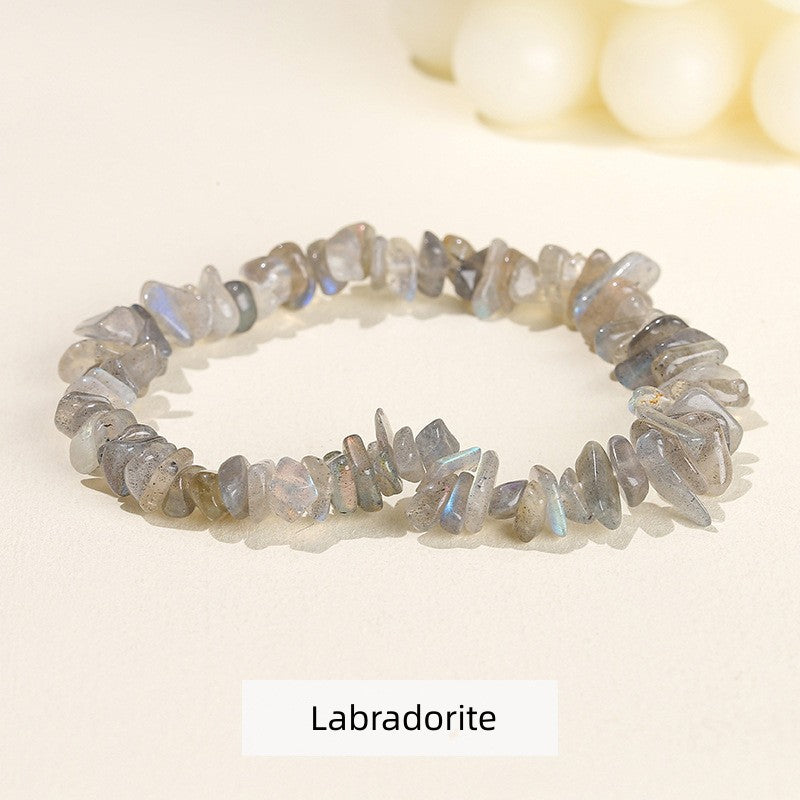 Natural Crystal Stone Chips Bracelets Healing Bracelet