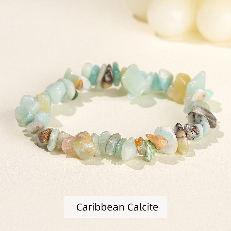 Natural Crystal Stone Chips Bracelets Healing Bracelet